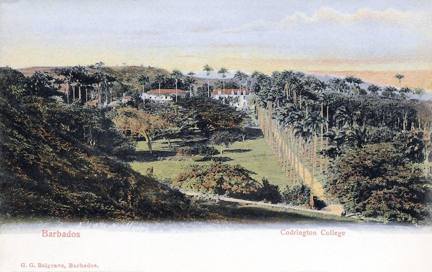 Codrington College, Barbados (historic photograph)