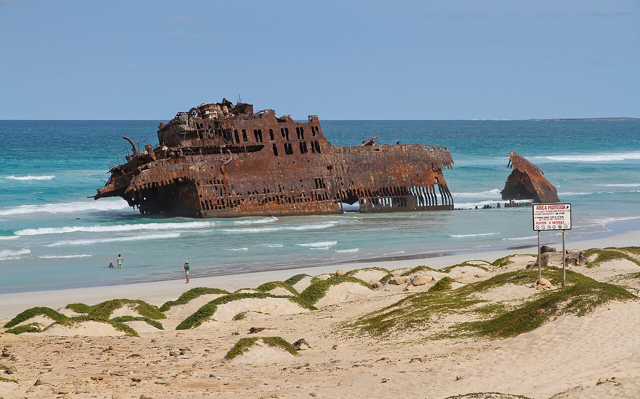 Cabo Santa Maria shipwreck, Boa Vista, Cape Verde