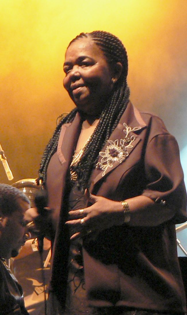 Cesária Évora performing in concert, 2009