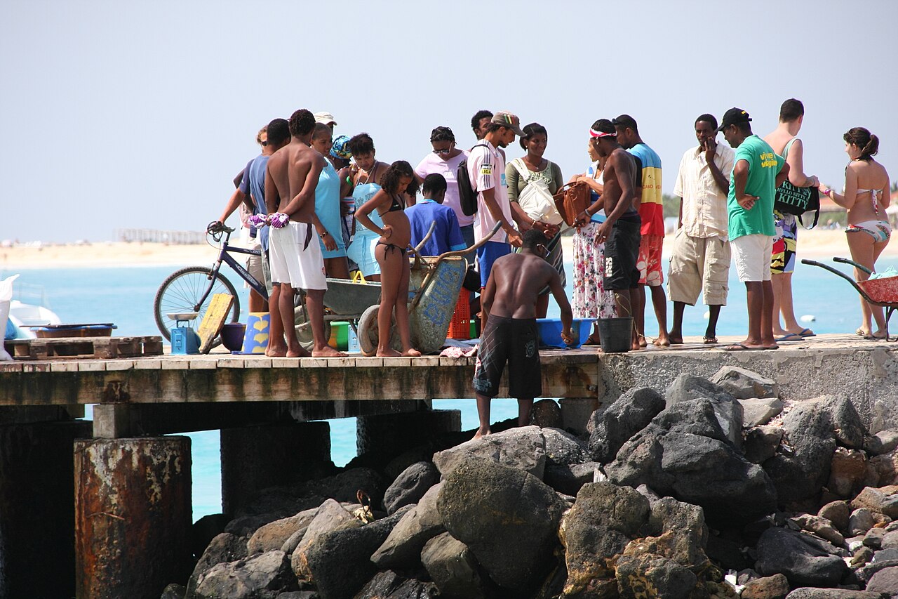 Santa Maria fishing pier, Sal, Cape Verde