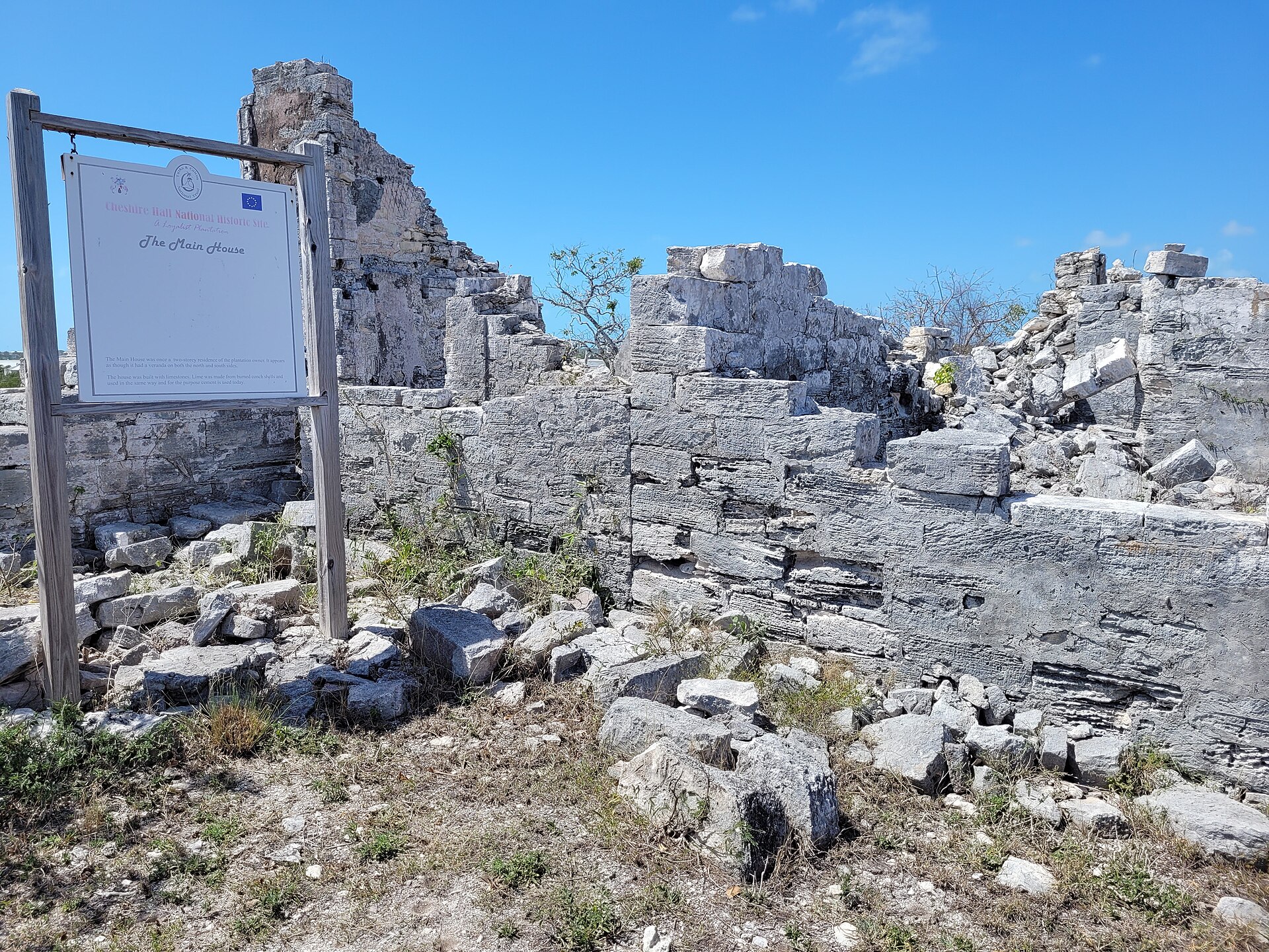 Cheshire Hall Plantation ruins, Providenciales, Turks and Caicos