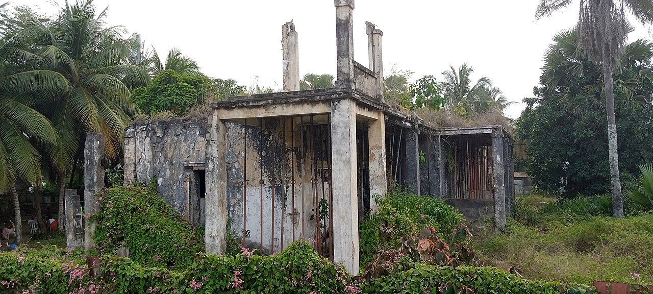 Historic colonial architecture in Grand-Bassam's Quartier France, Côte d'Ivoire