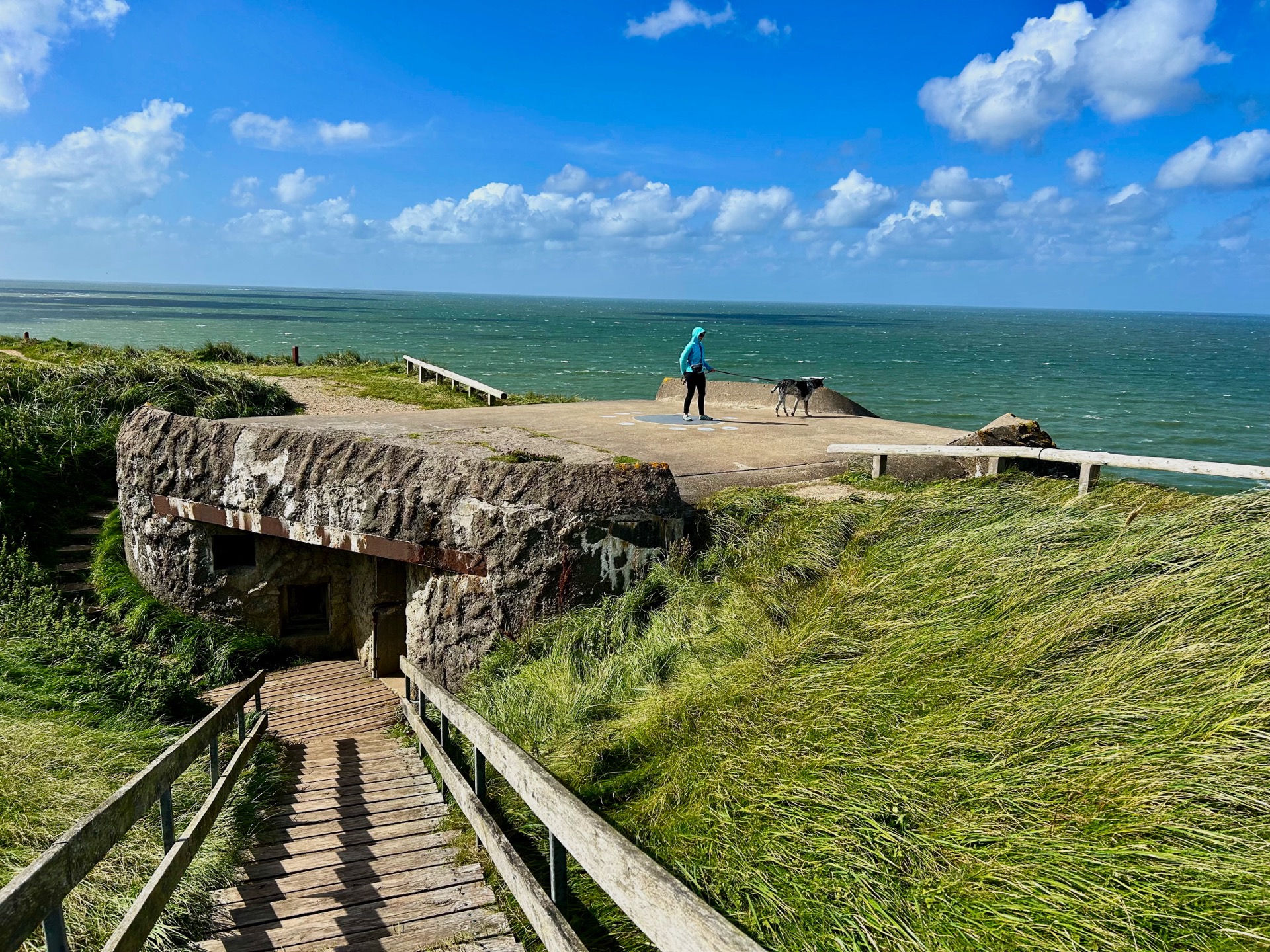 Bulbjerg cliff and WWII bunker, Denmark