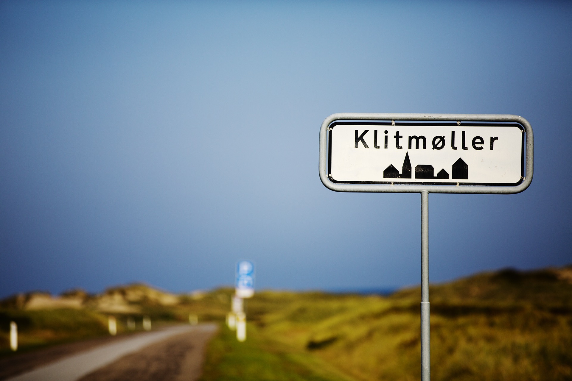 Cold Hawaii entry sign, Klitmøller, Denmark