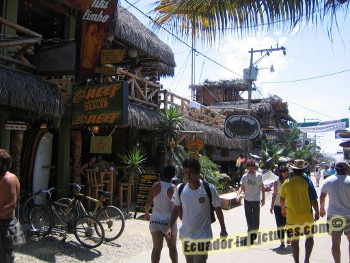 Montañita town, Santa Elena, Ecuador