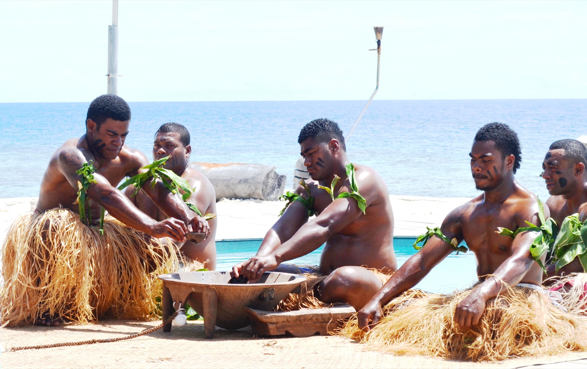 Traditional Fijian kava ceremony