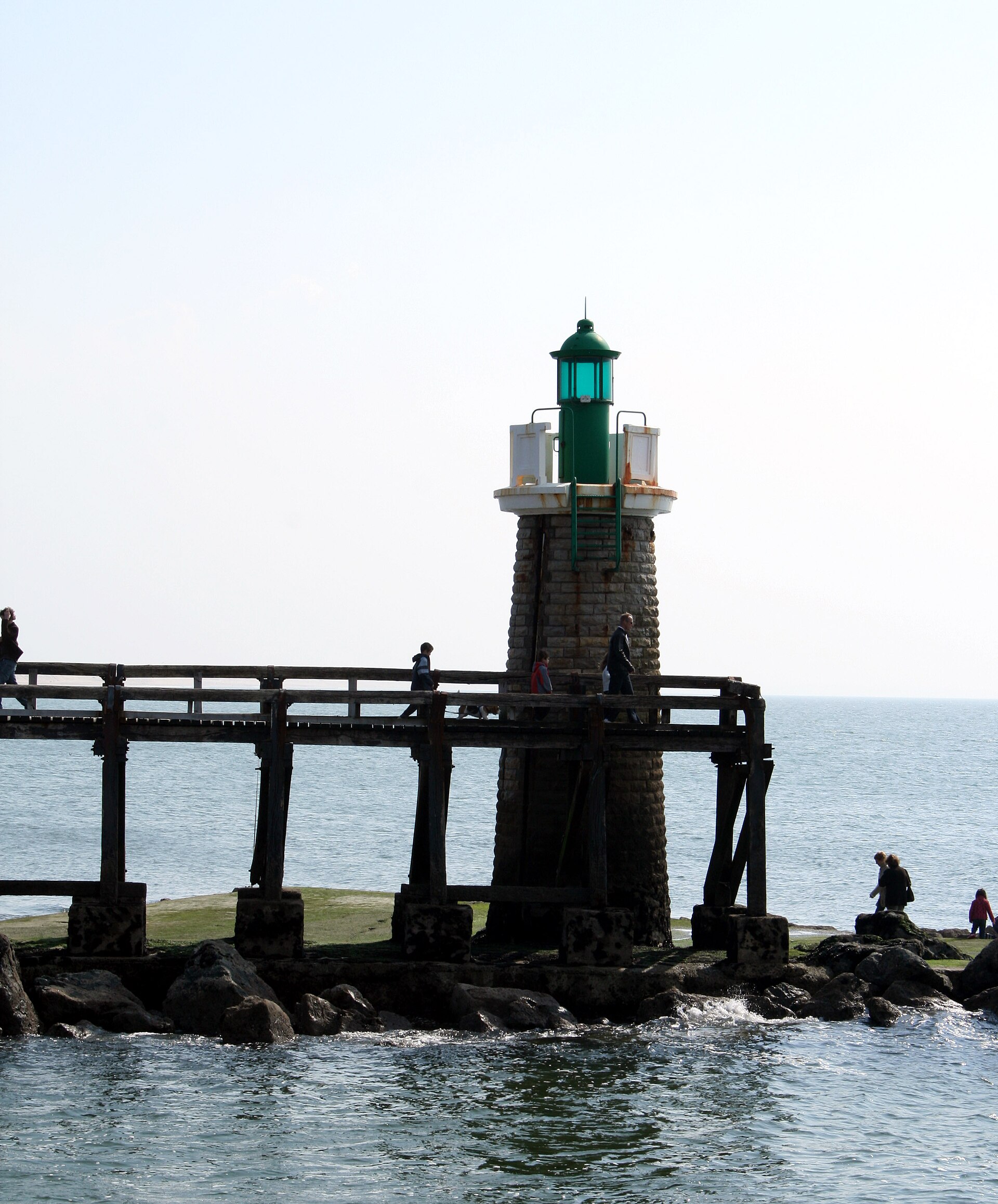 Capbreton harbor entrance, above the head of the Gouf de Capbreton canyon