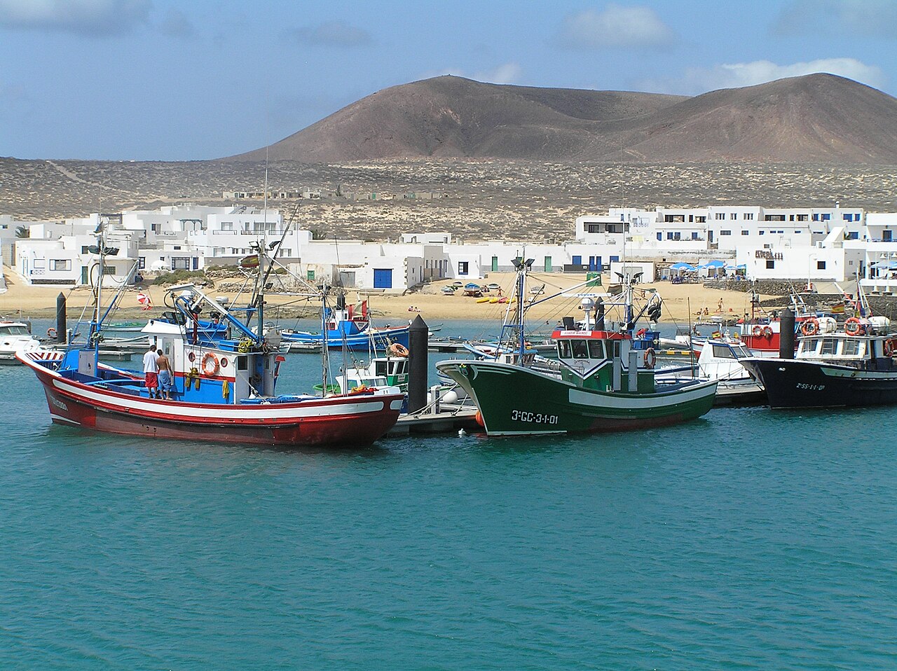 Landscape of La Graciosa island