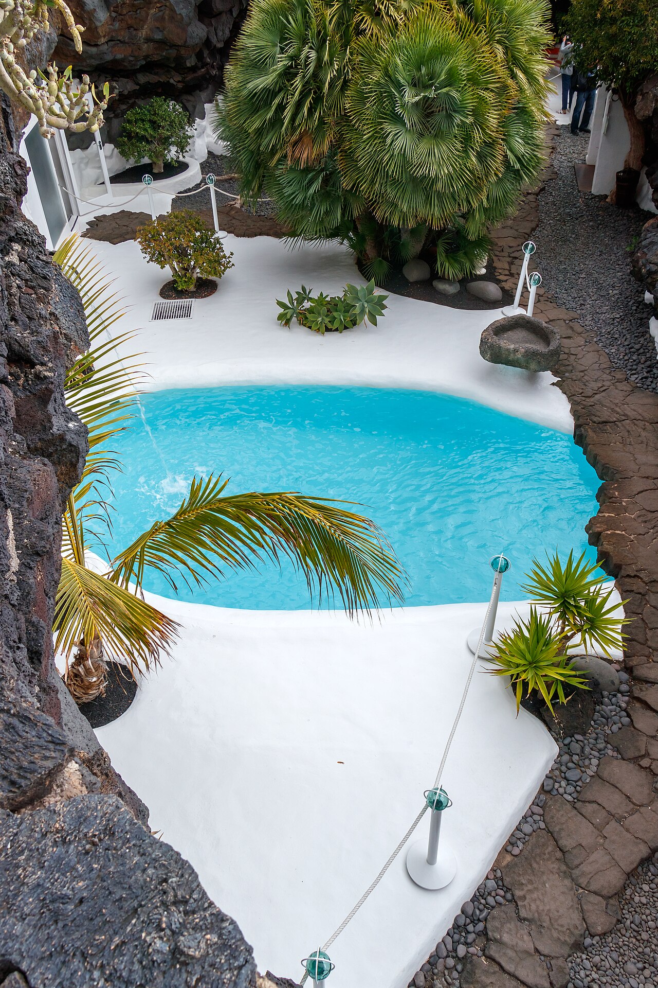 Volcanic-bubble pool at the César Manrique Foundation