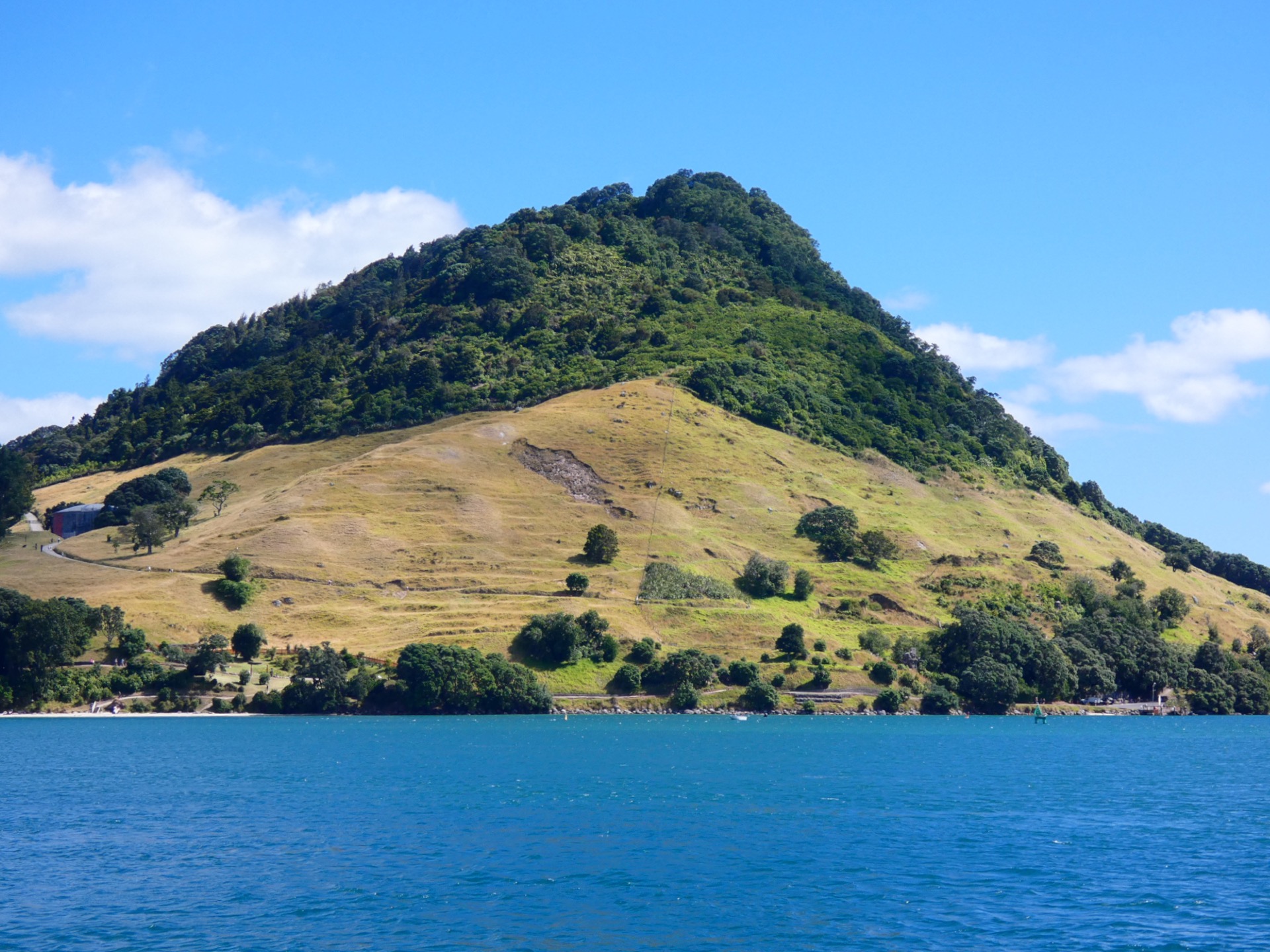 Mauao (Mount Maunganui) seen from Tauranga Harbour, New Zealand