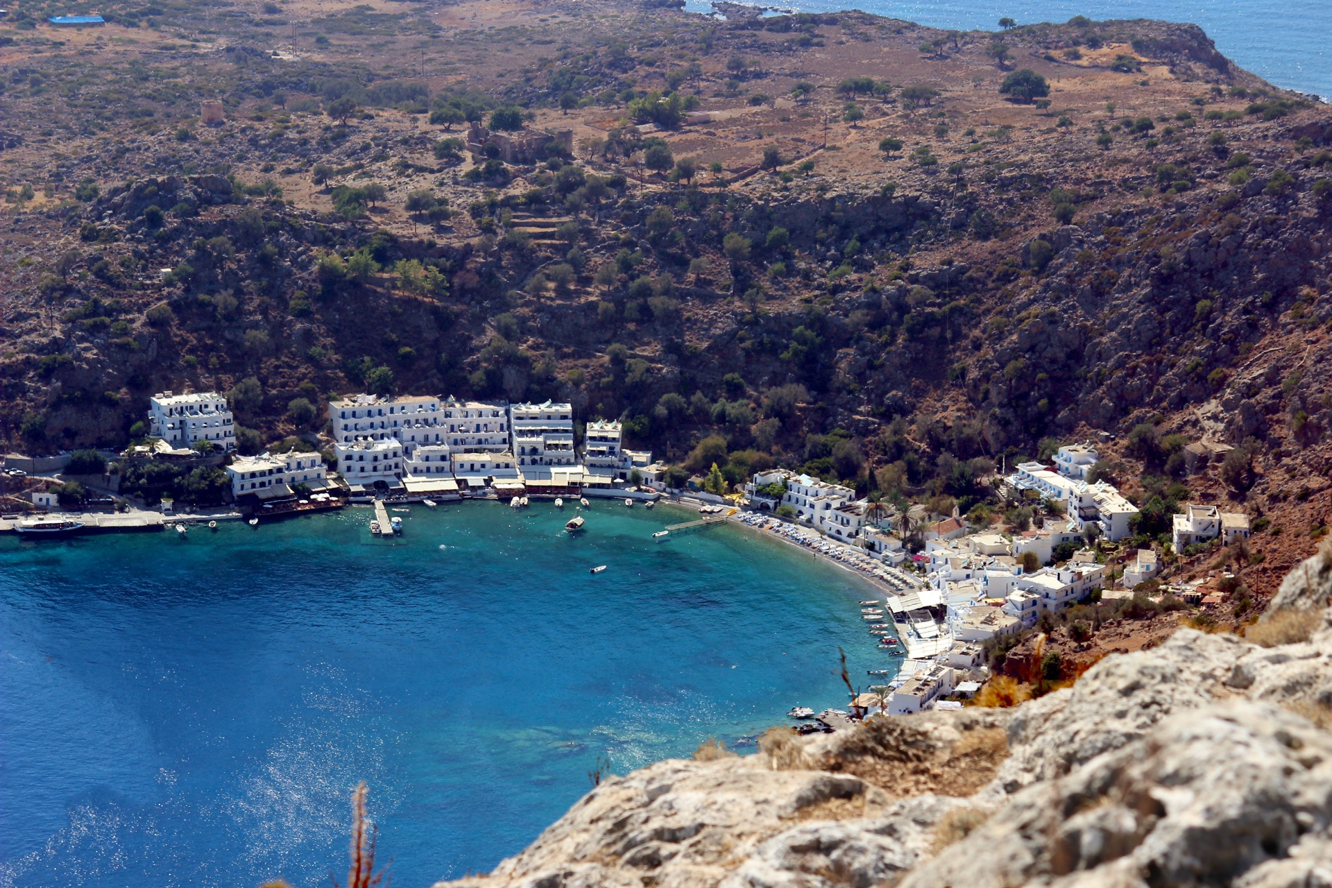 Loutro village, Crete, Greece