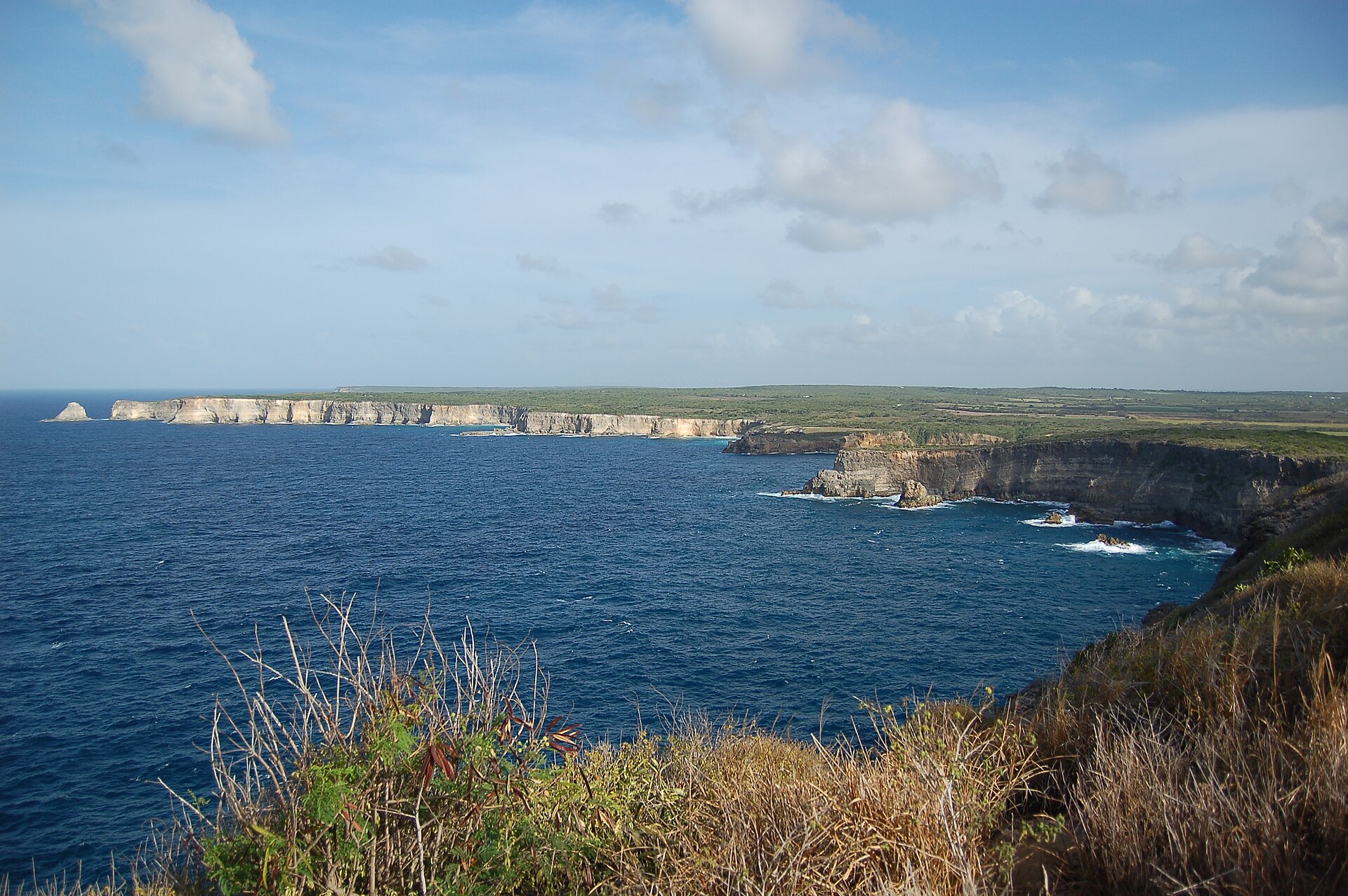 Pointe de la Grande Vigie cliffs, Guadeloupe