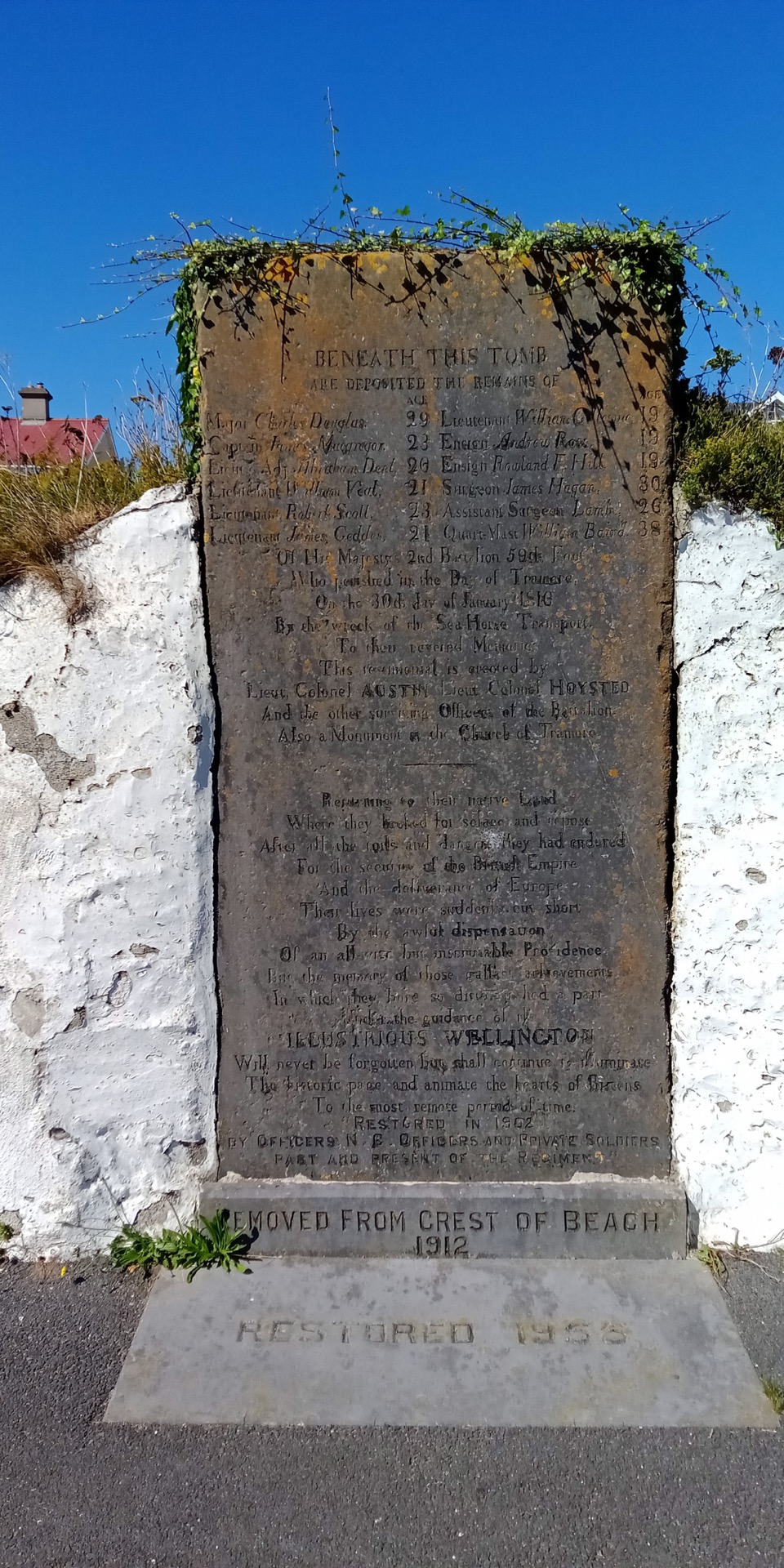 Memorial to the wreck of the Seahorse, 1816, Tramore