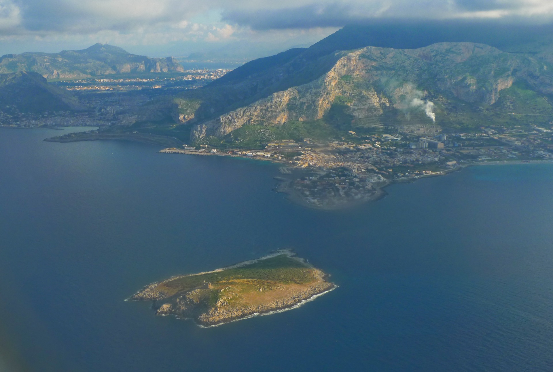 Isola delle Femmine islet and watchtower, Sicily