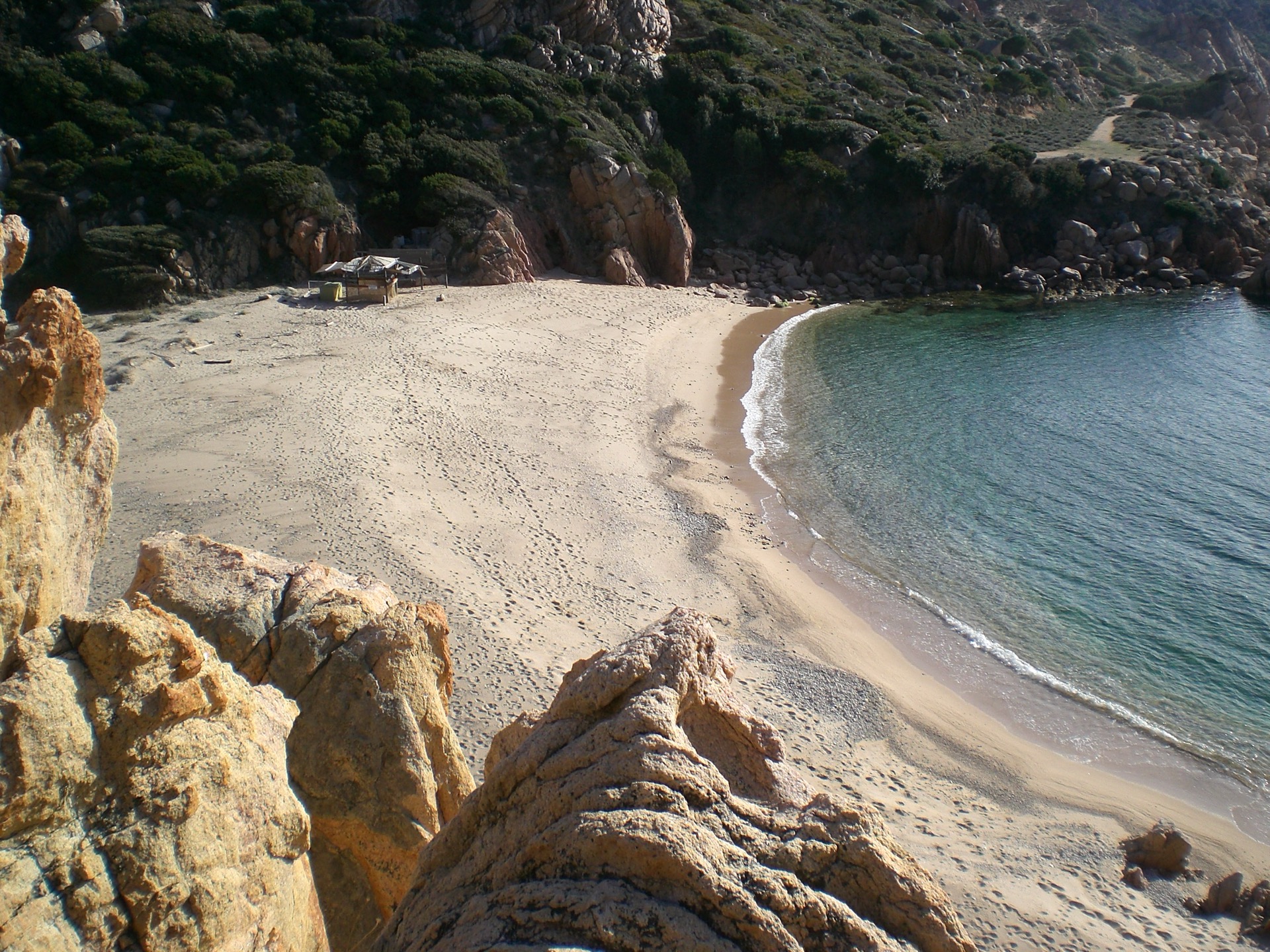 Costa Paradiso coastline near Isola Rossa, Sardinia
