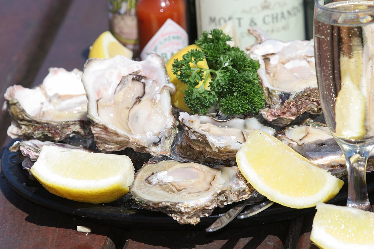Oysters and a glass of bubbly at the Knysna Oyster Festival