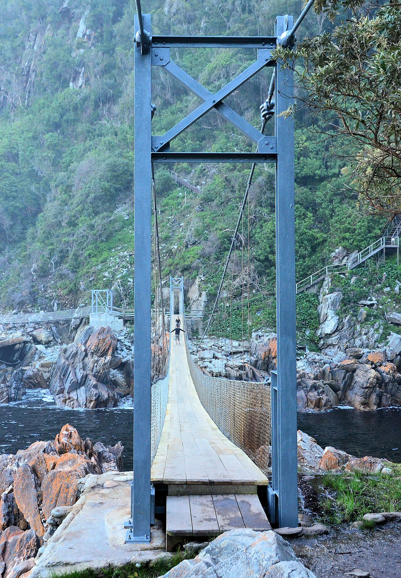 Storms River Mouth suspension bridges at Tsitsikamma