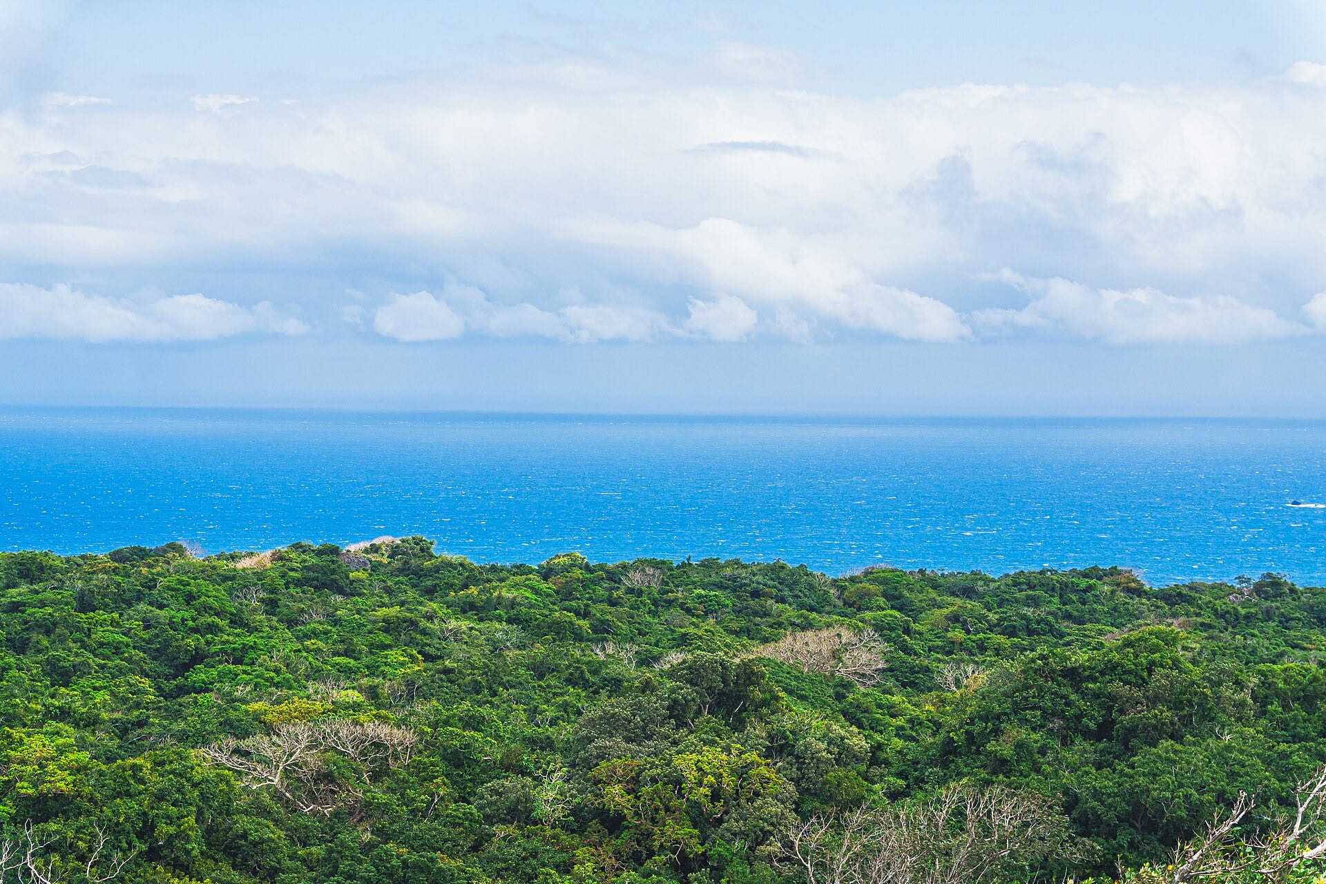 View over Kenting from the observation tower in the Kenting Forest Recreation Area, southern Taiwan