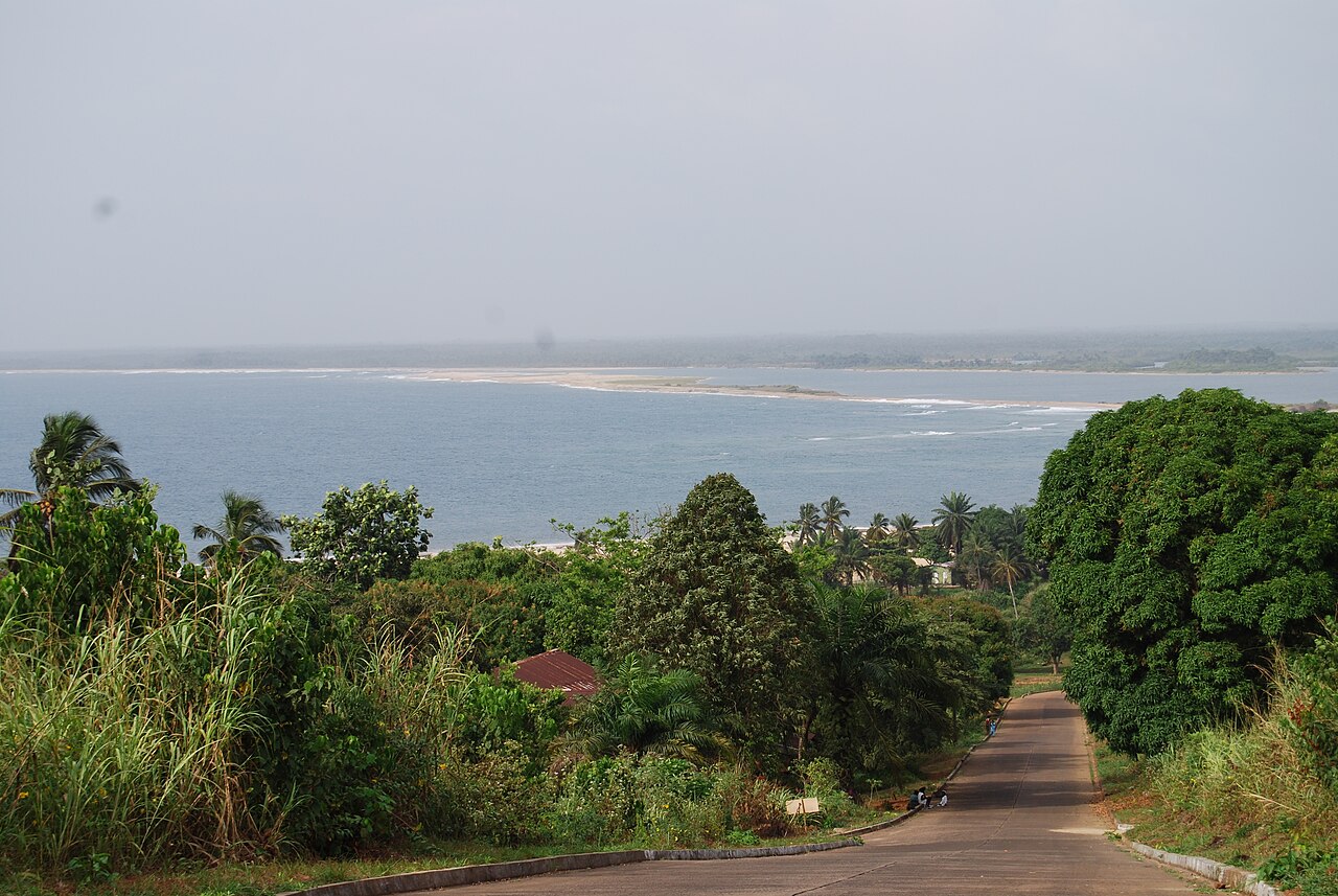 Hillside view above Robertsport, Liberia