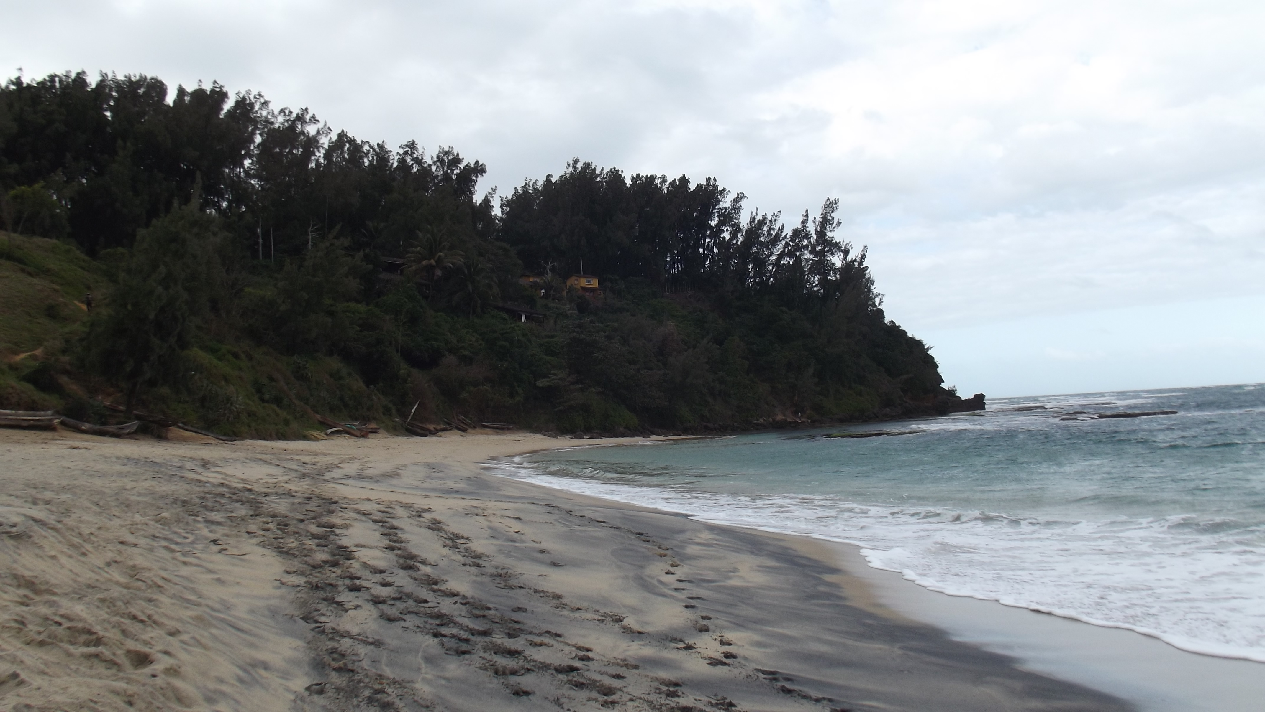 Coastal beach at Fort Dauphin, Madagascar, gateway to the Lokaro lagoon route