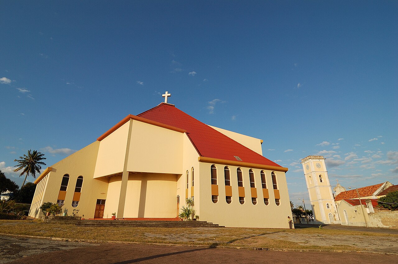Colonial-era church in Inhambane, Mozambique