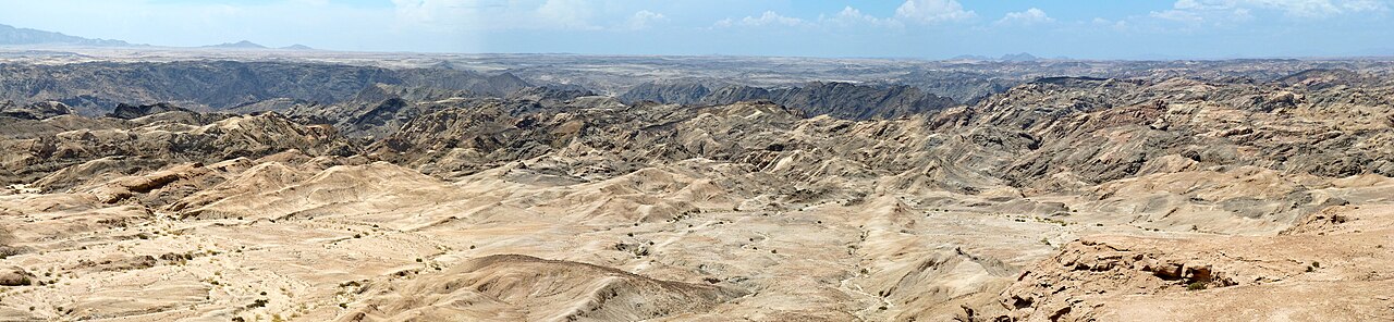 Moon Landscape terrain near Swakopmund, Namibia