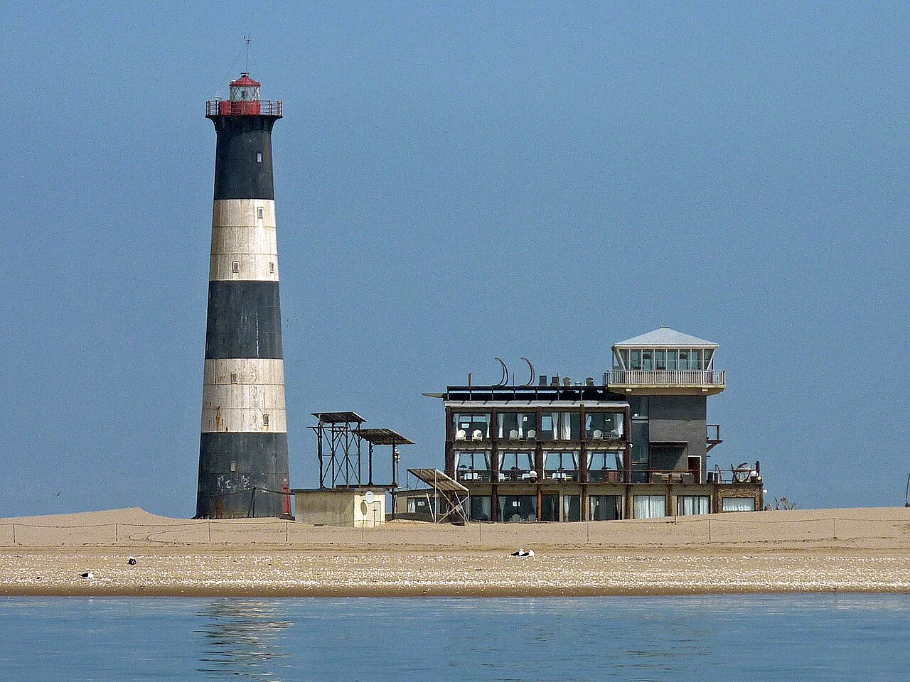 Pelican Point Lighthouse, Walvis Bay, Namibia