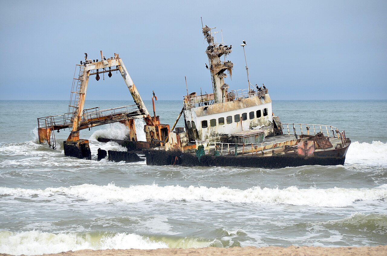 The Zeila shipwreck on the Skeleton Coast, Namibia