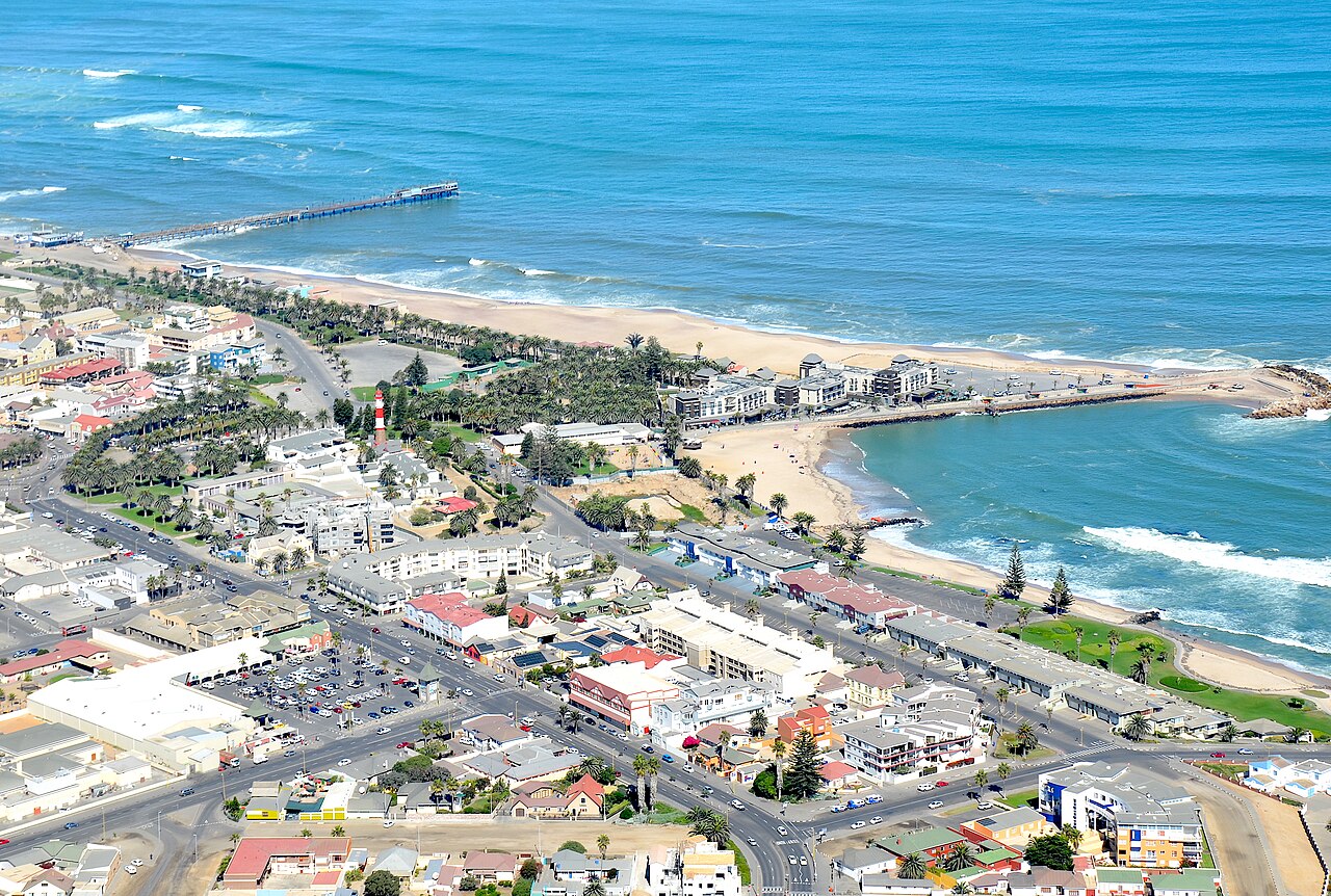 The Mole and Lighthouse, Swakopmund, Namibia