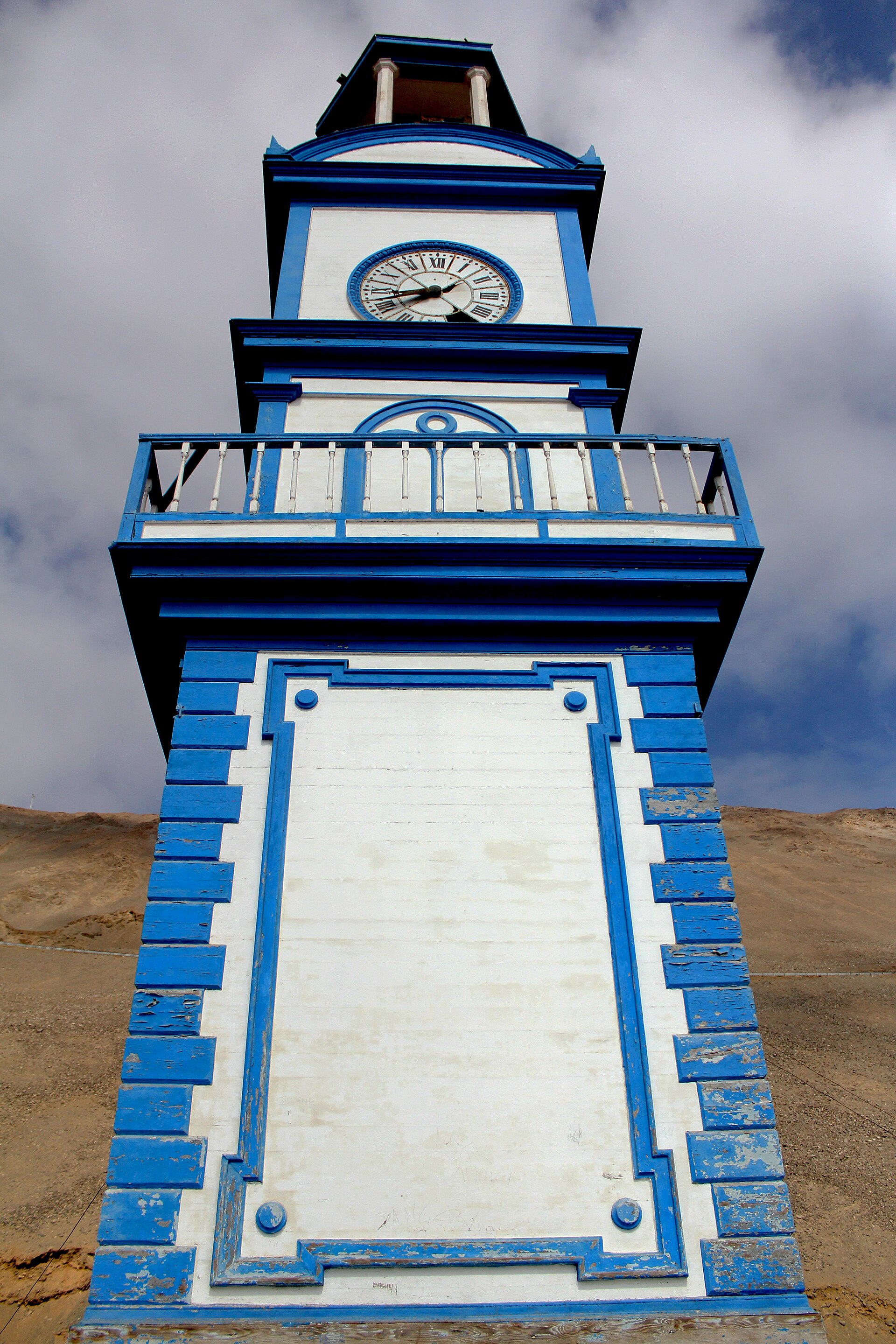 Historic clock tower, Pisagua, Chile