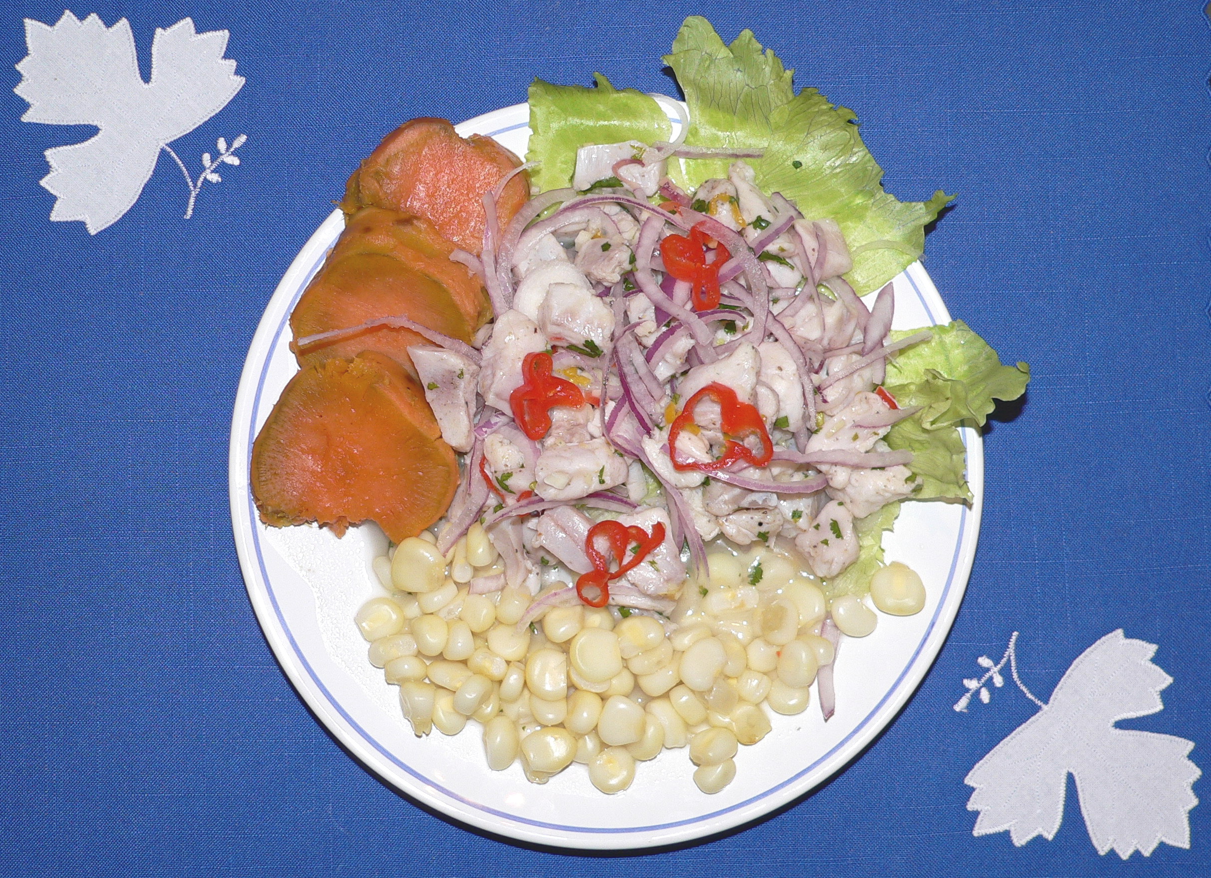 Traditional Peruvian ceviche