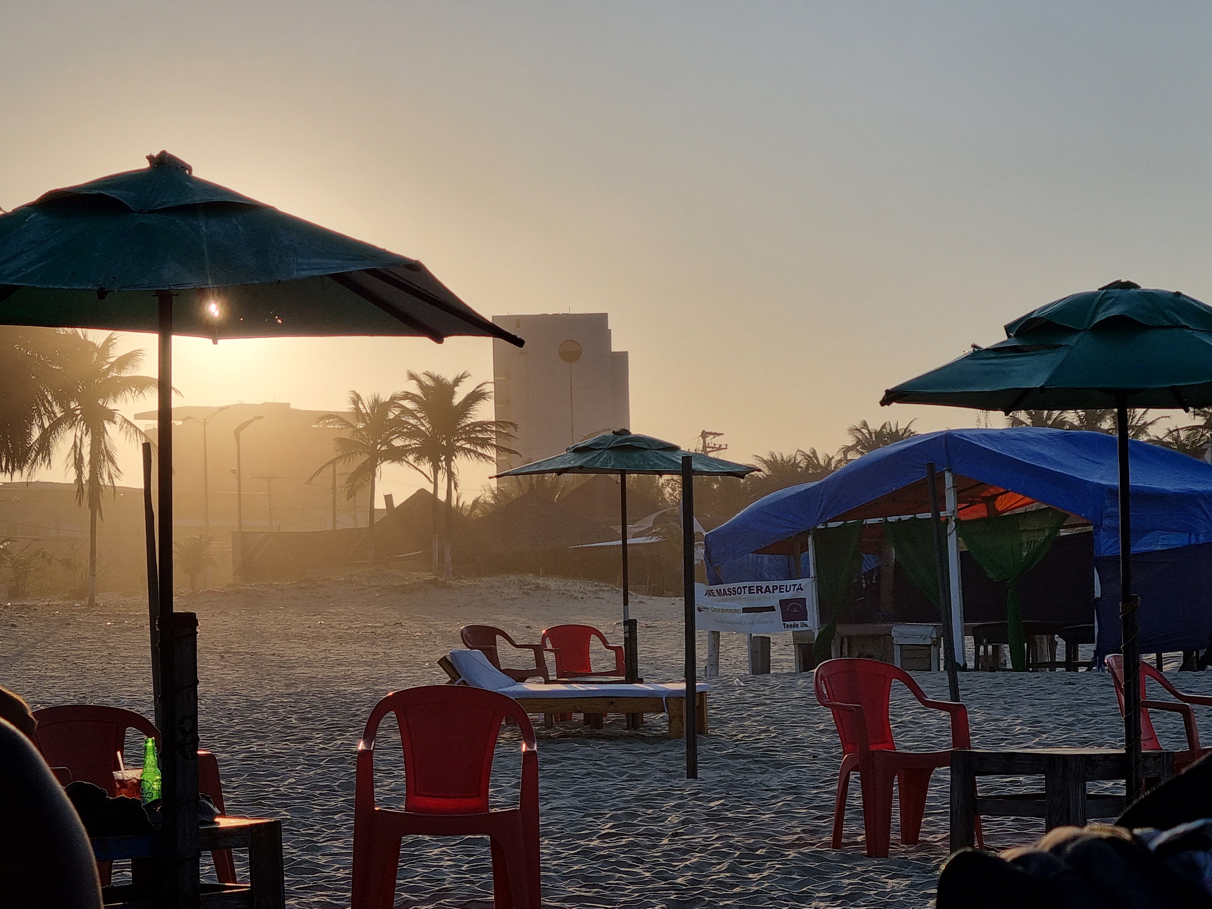 Sunset at Praia do Futuro beach, Fortaleza, Ceará, Brazil