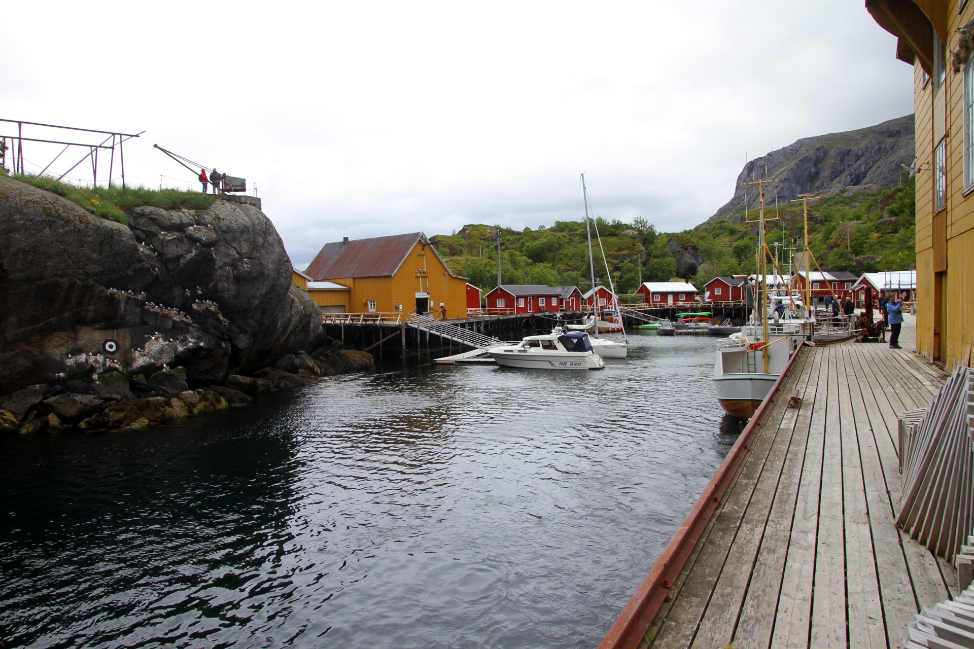 Nusfjord fishing village harbor, Lofoten, Norway