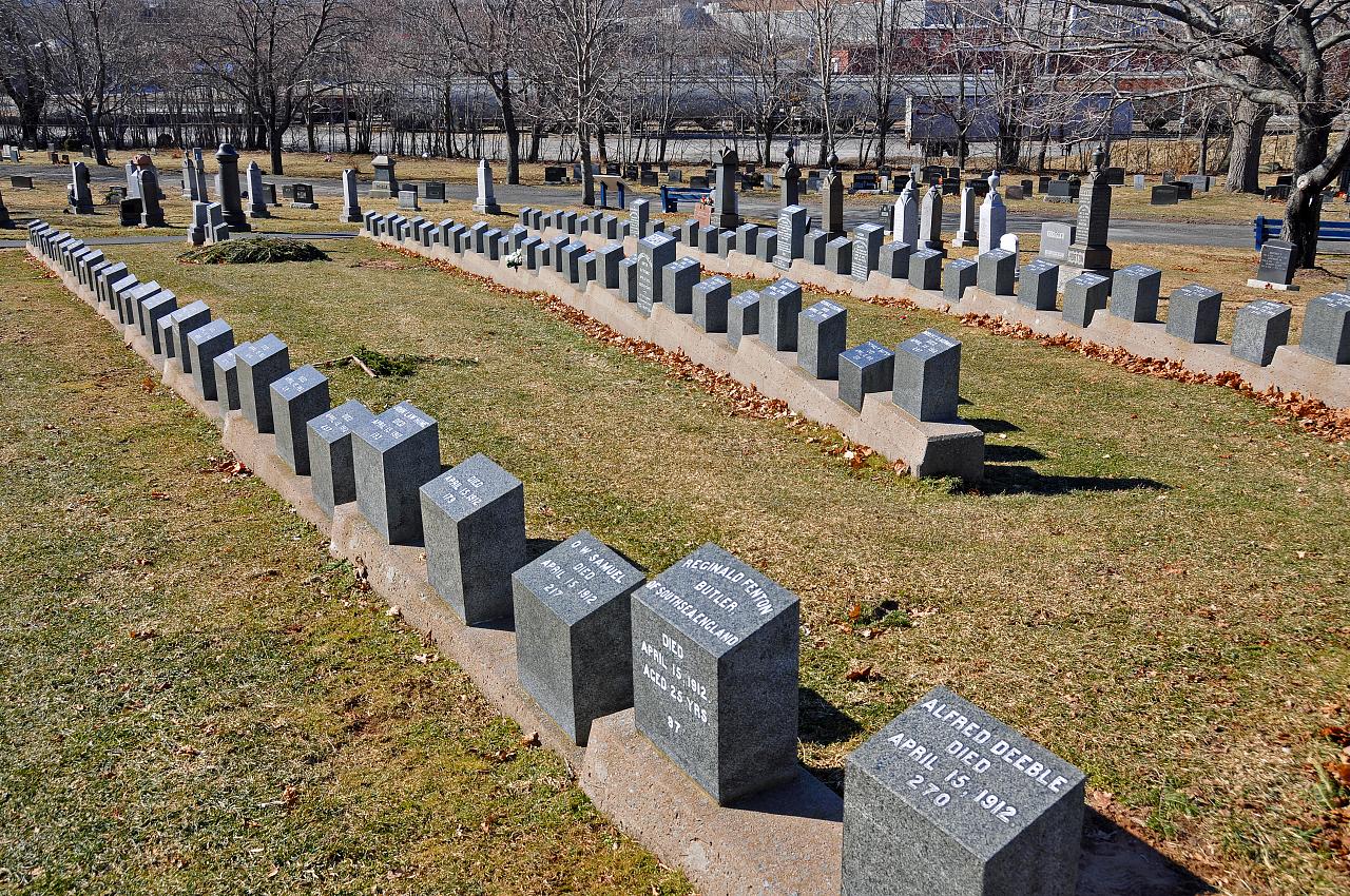 Titanic graves at Fairview Lawn Cemetery, Halifax