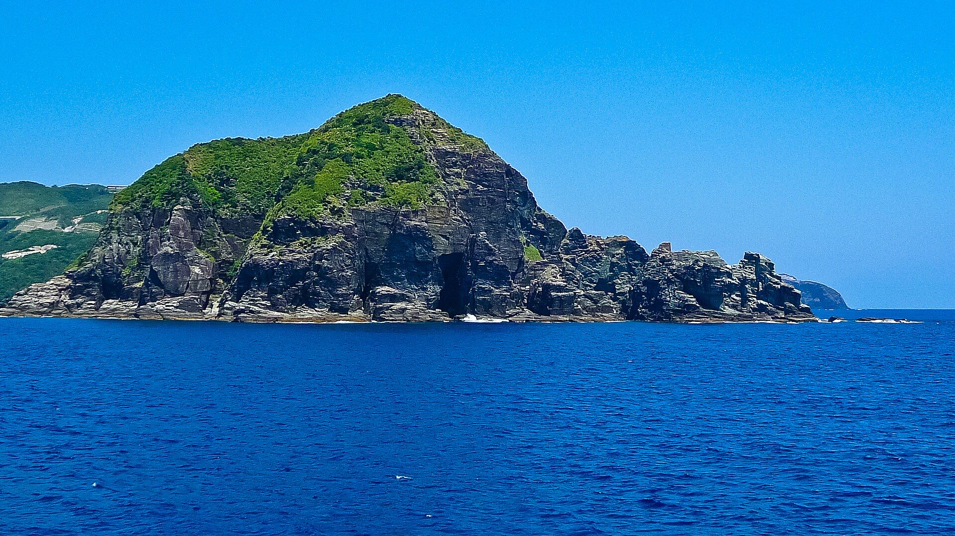 Coastline and clear water in the Kerama Islands, Okinawa, Japan