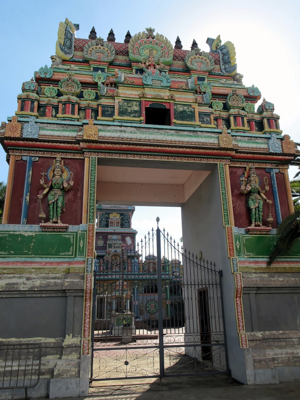 The Shri Maha Badra Karli Tamil Hindu temple in Saint-Pierre, Réunion