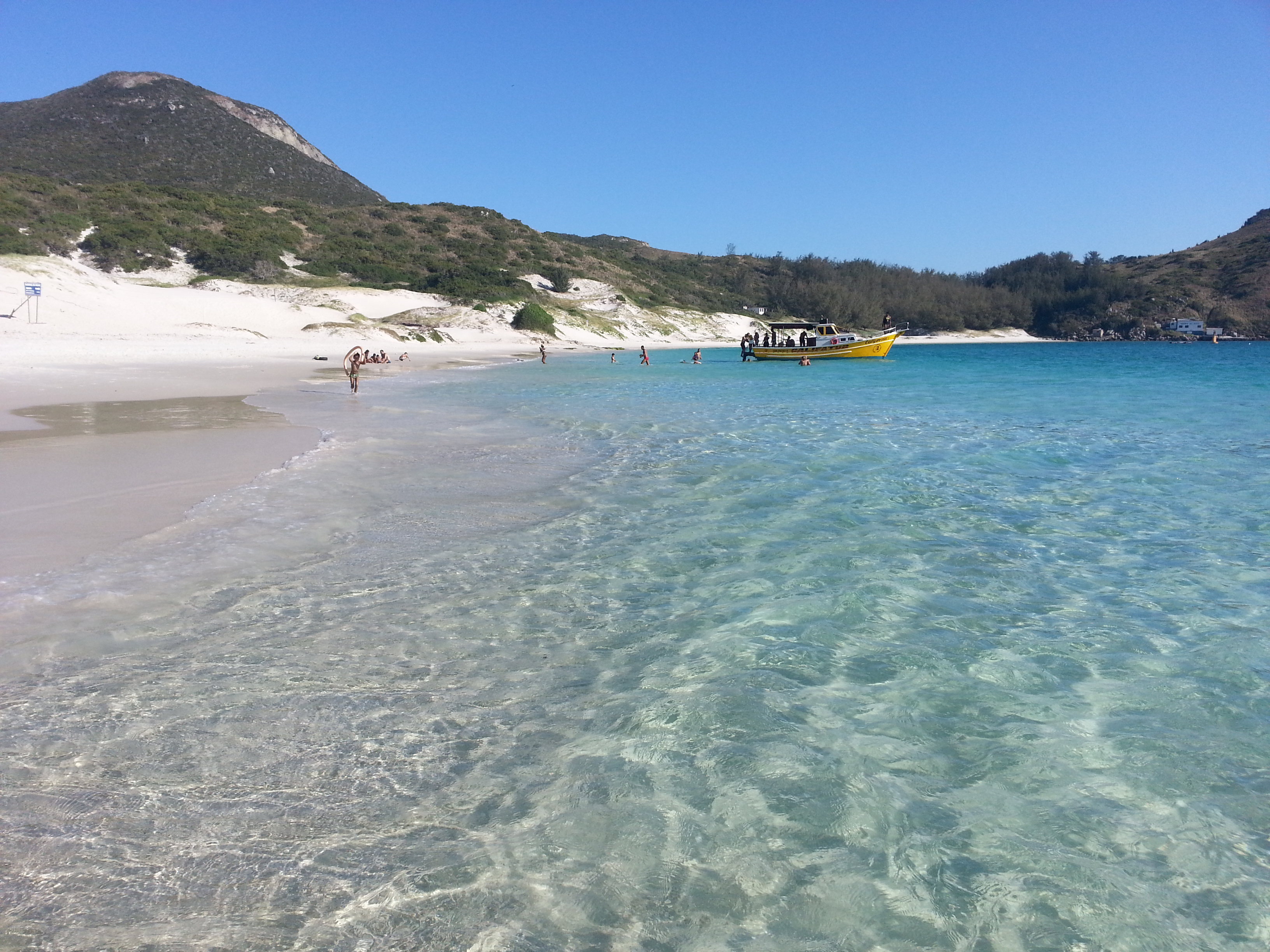 Praia do Farol's turquoise water in Arraial do Cabo, Rio de Janeiro state