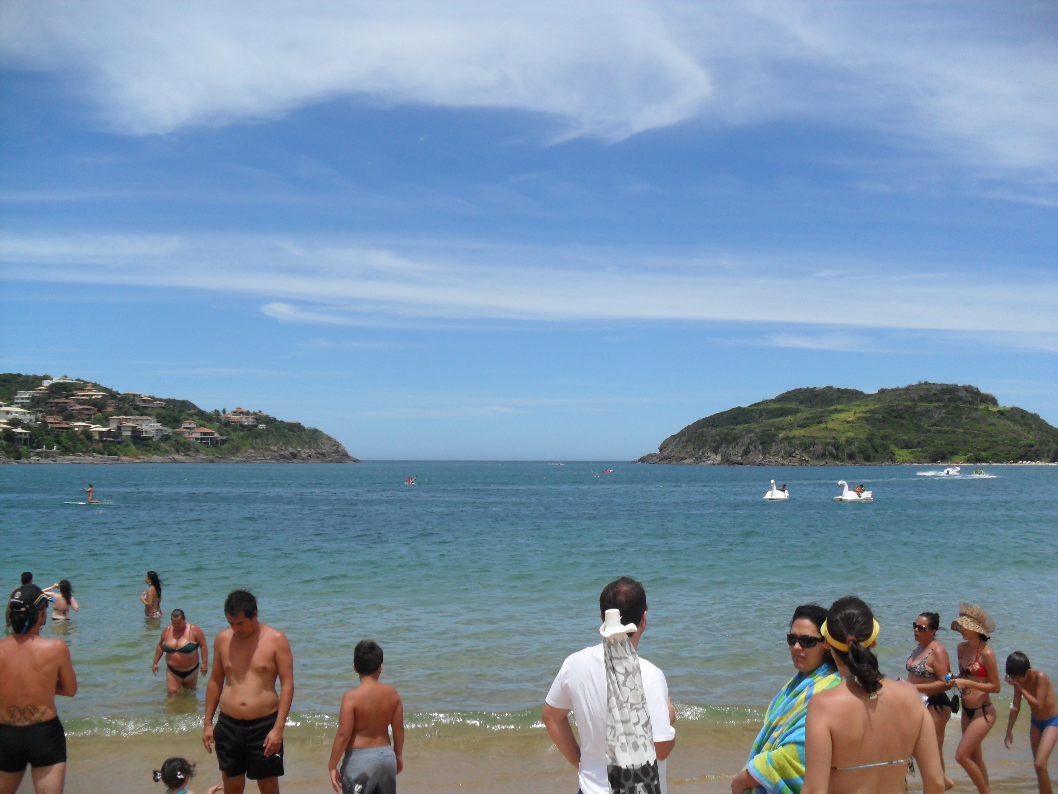 Praia da Ferradura (Horseshoe Beach), one of Búzios's calm beaches