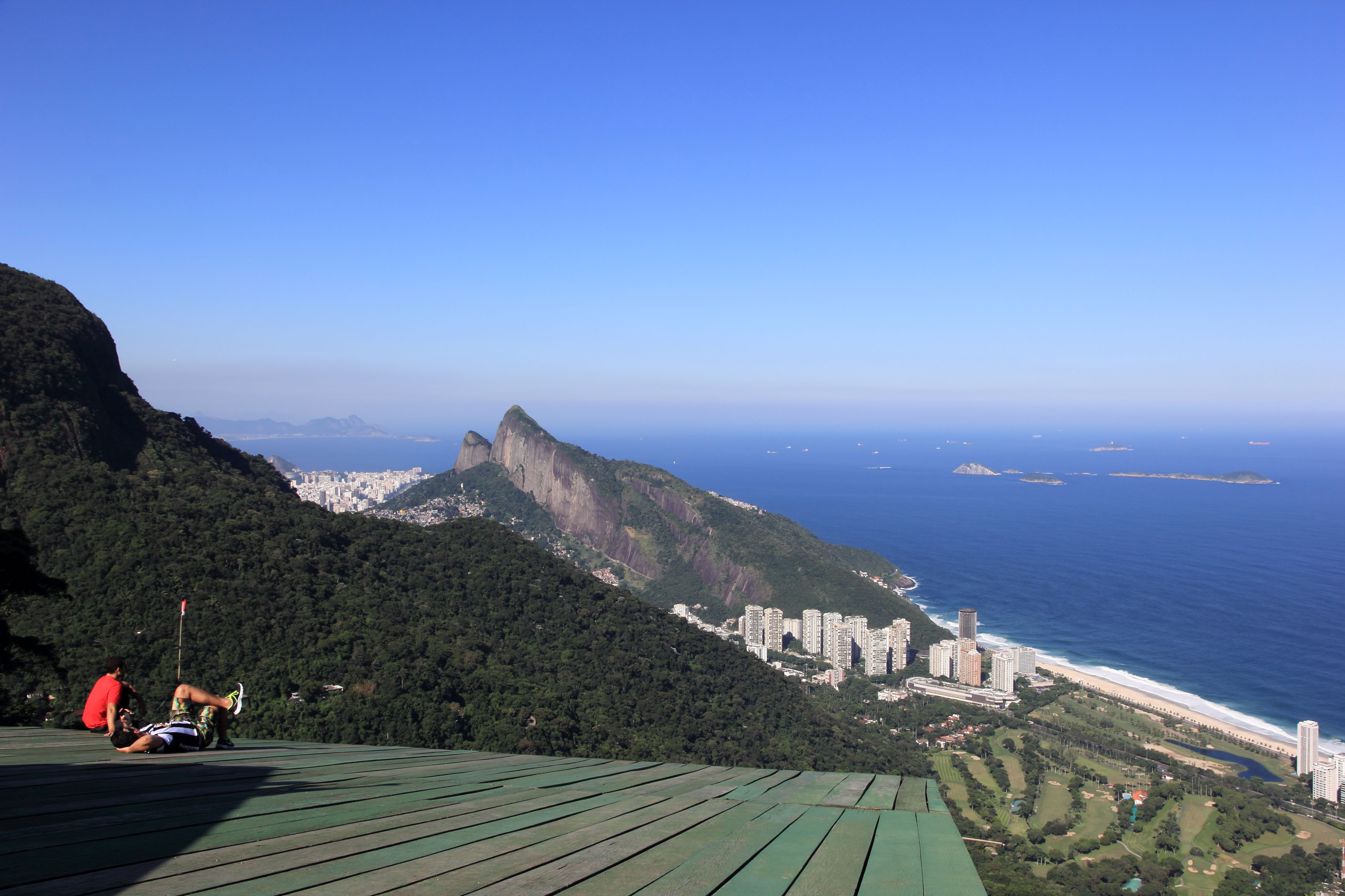 Hang gliding launch ramp at Pedra Bonita, overlooking São Conrado, Rio de Janeiro