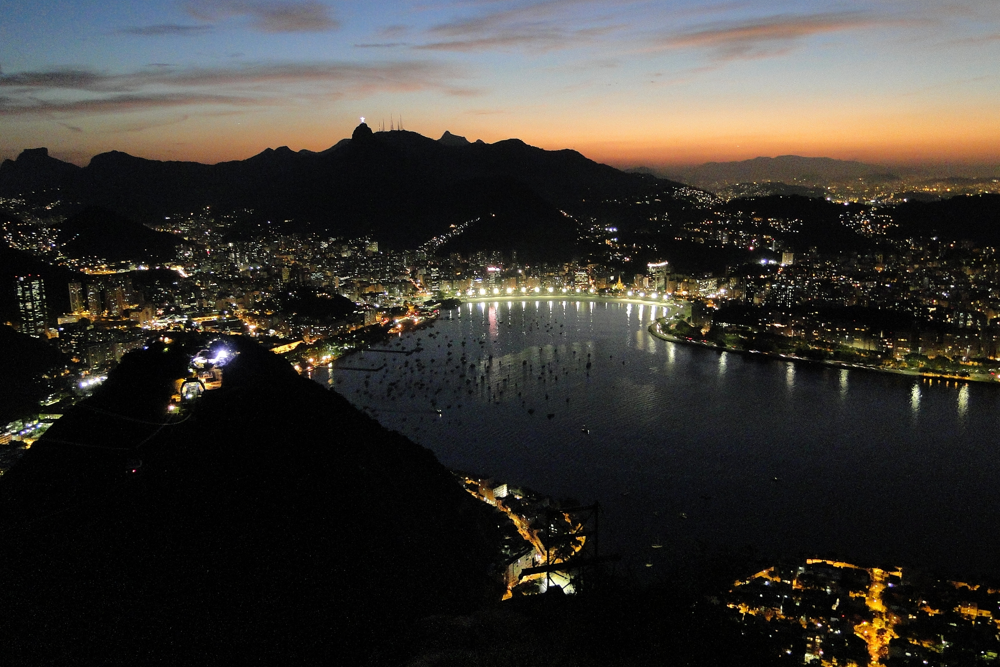 Sunset view from Sugarloaf Mountain (Pão de Açúcar), Rio de Janeiro