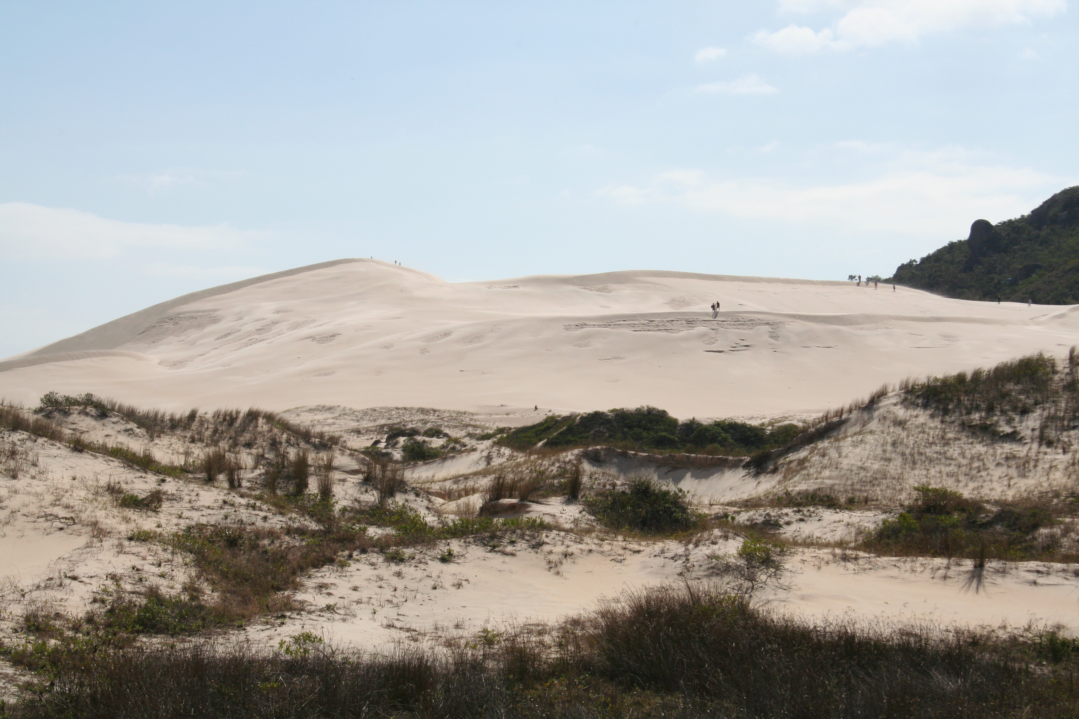 Sand dunes at the Parque Natural Municipal das Dunas da Lagoa da Conceição near Florianópolis, Brazil