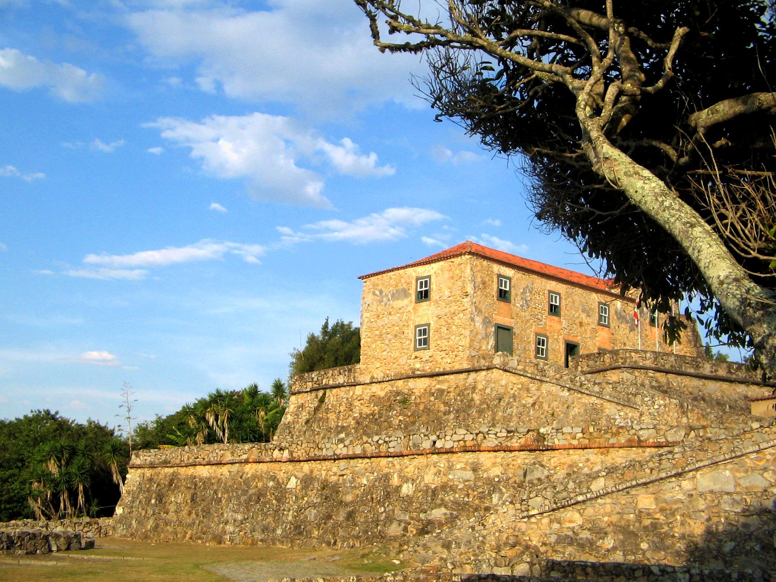 The 18th-century Fortaleza de São José da Ponta Grossa on Santa Catarina Island, Florianópolis