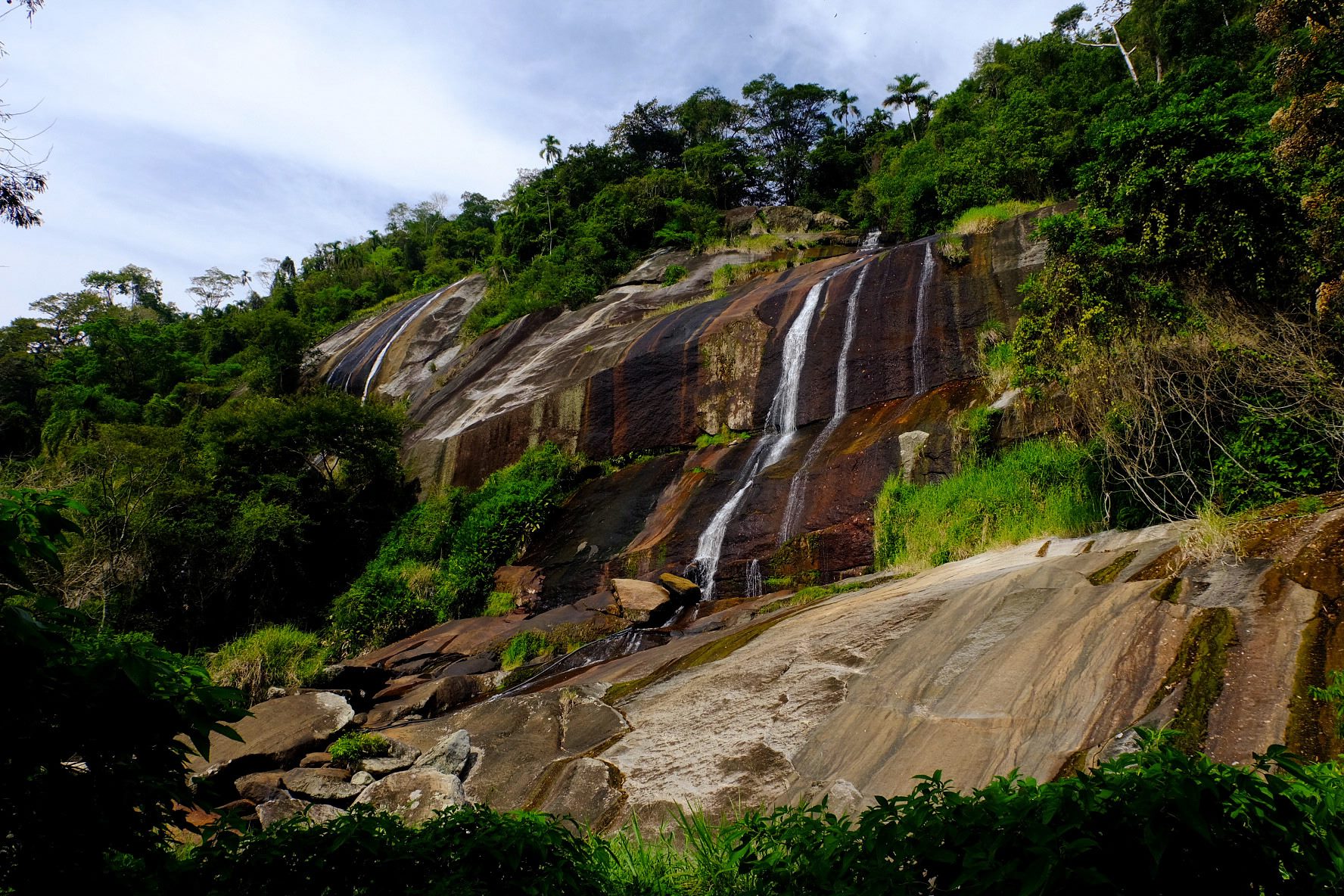 Cachoeira da Água Branca waterfall in Parque da Usina, Ilhabela