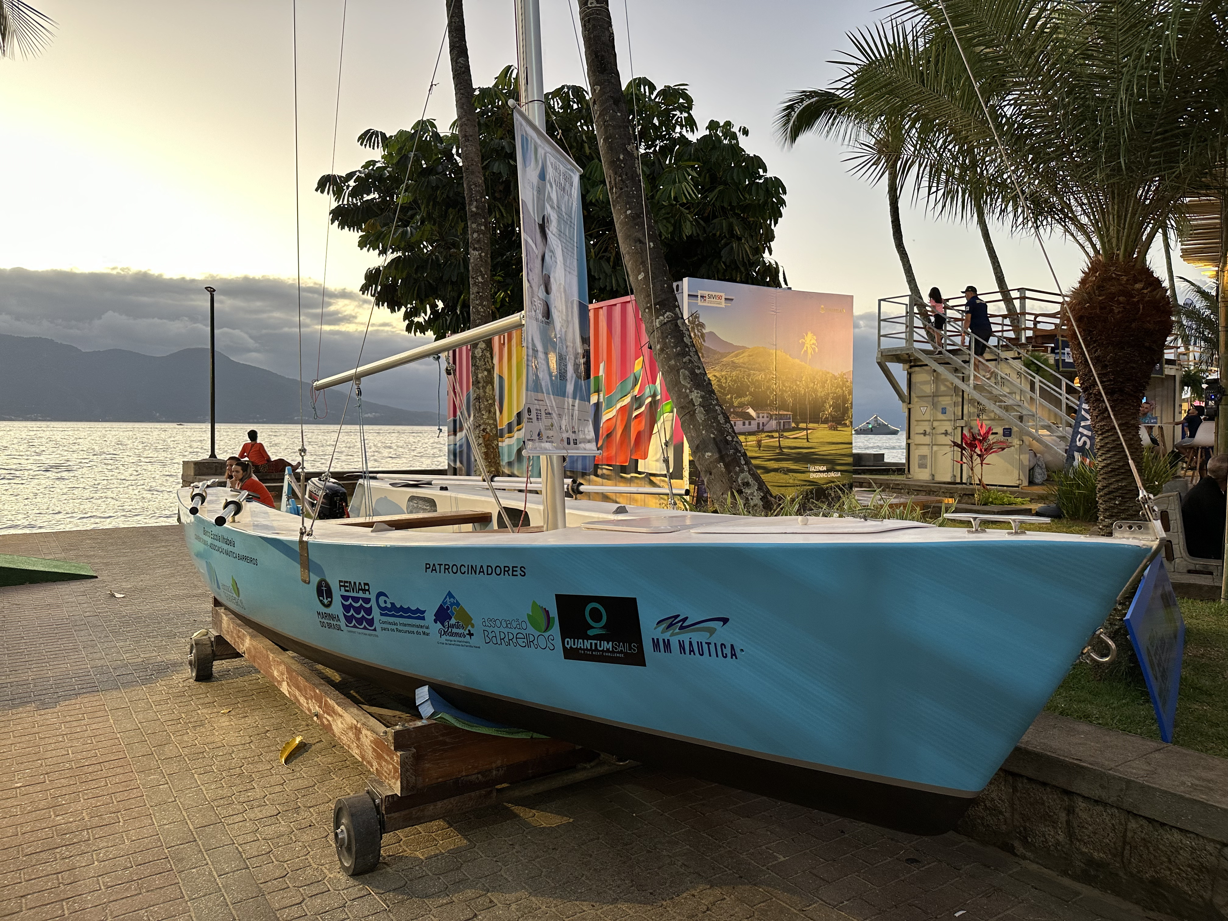 Racing yachts during the Semana Internacional de Vela de Ilhabela regatta