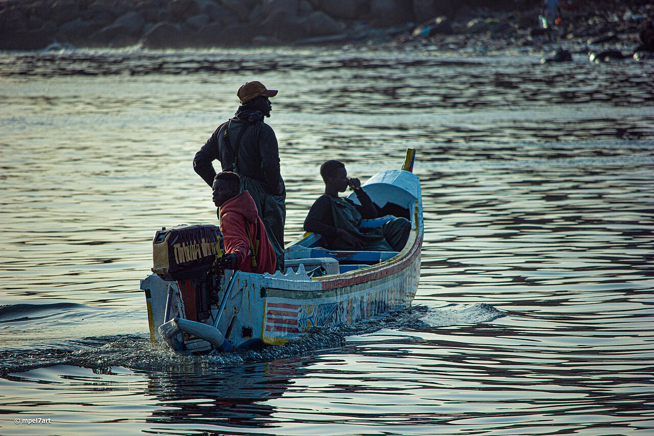 Fishing pirogues at Soumbédioune, Dakar, Senegal