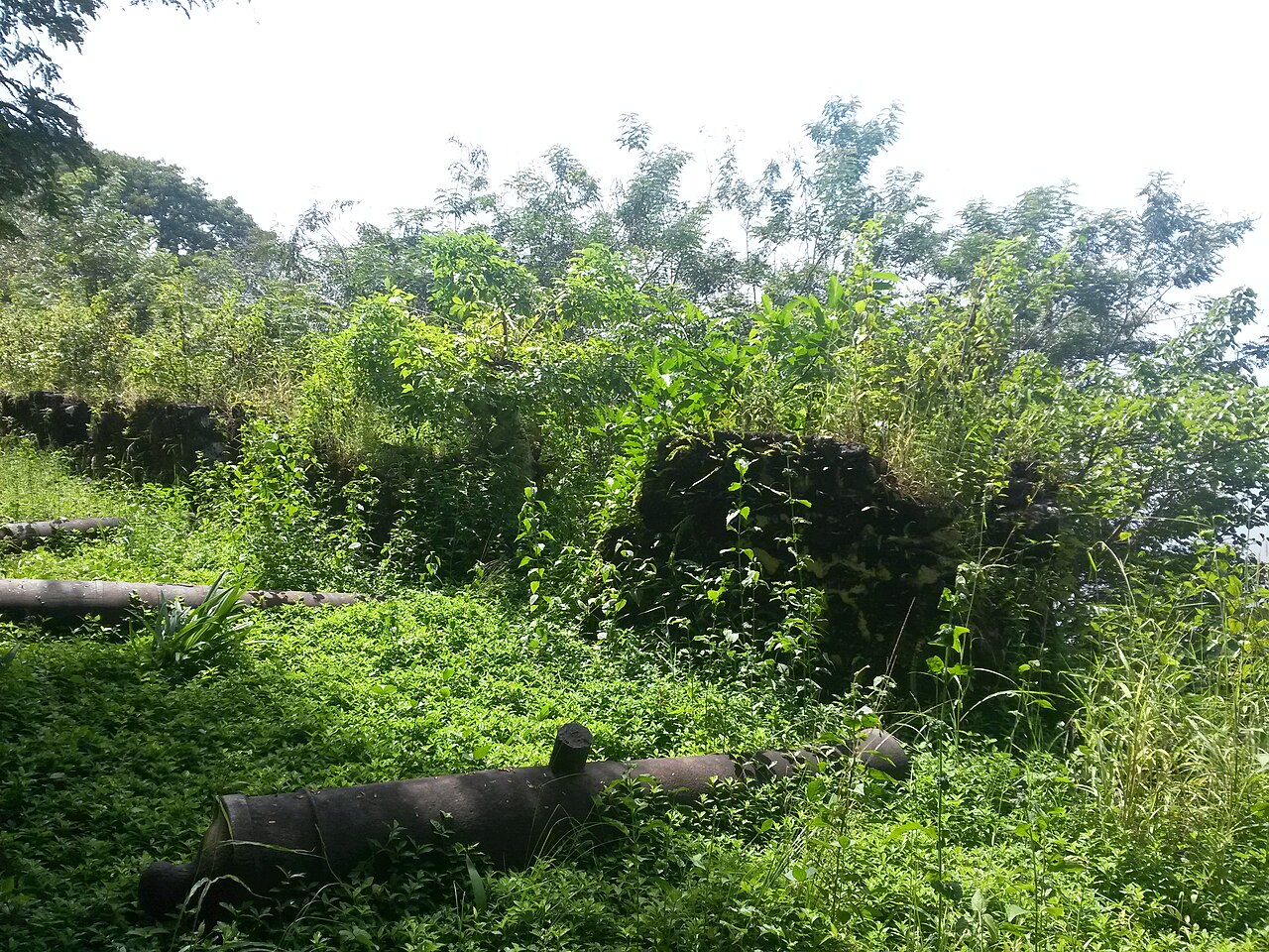 Fortress ruins on Bunce Island, Sierra Leone