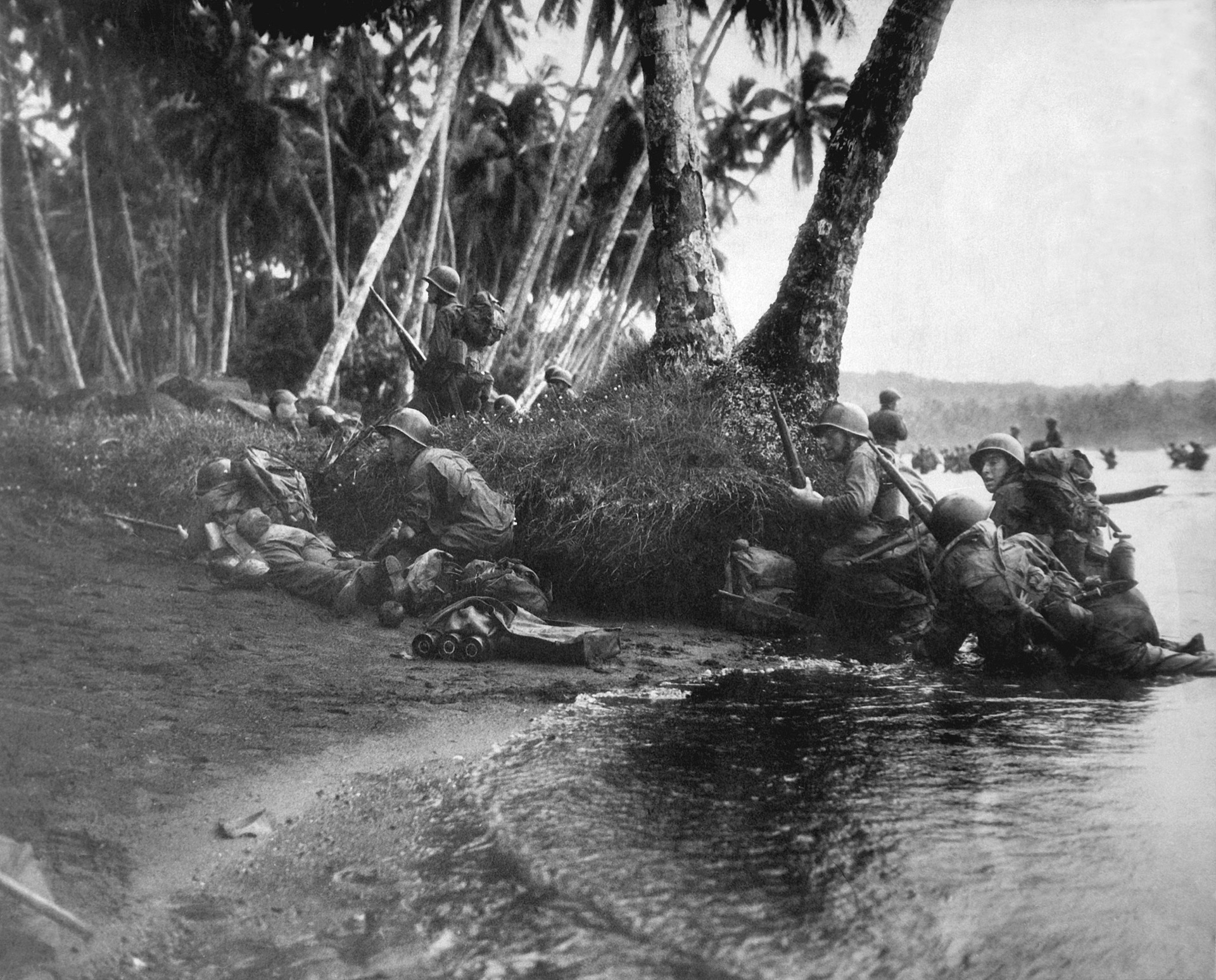 US forces landing at Rendova Island during the 1943 New Georgia campaign