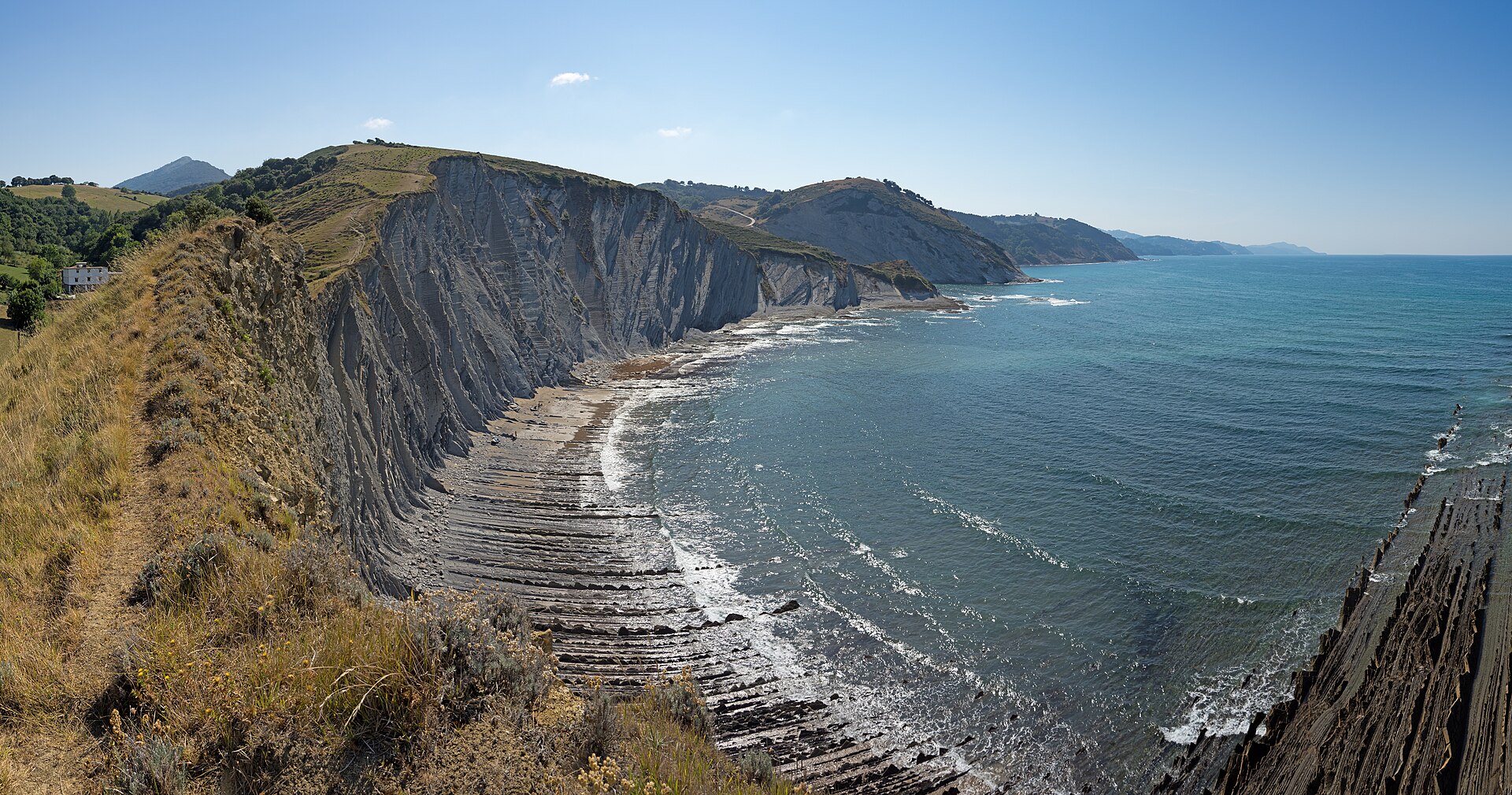Flysch cliffs between Deba and Zumaia