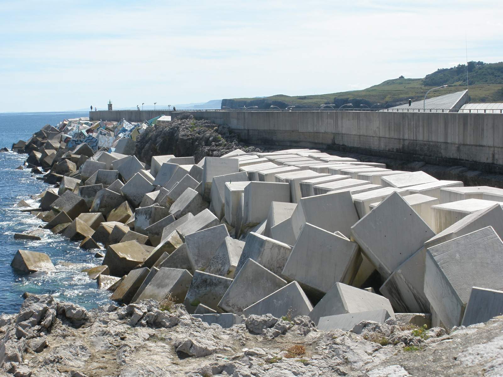 Cubos de la Memoria painted breakwater, Llanes