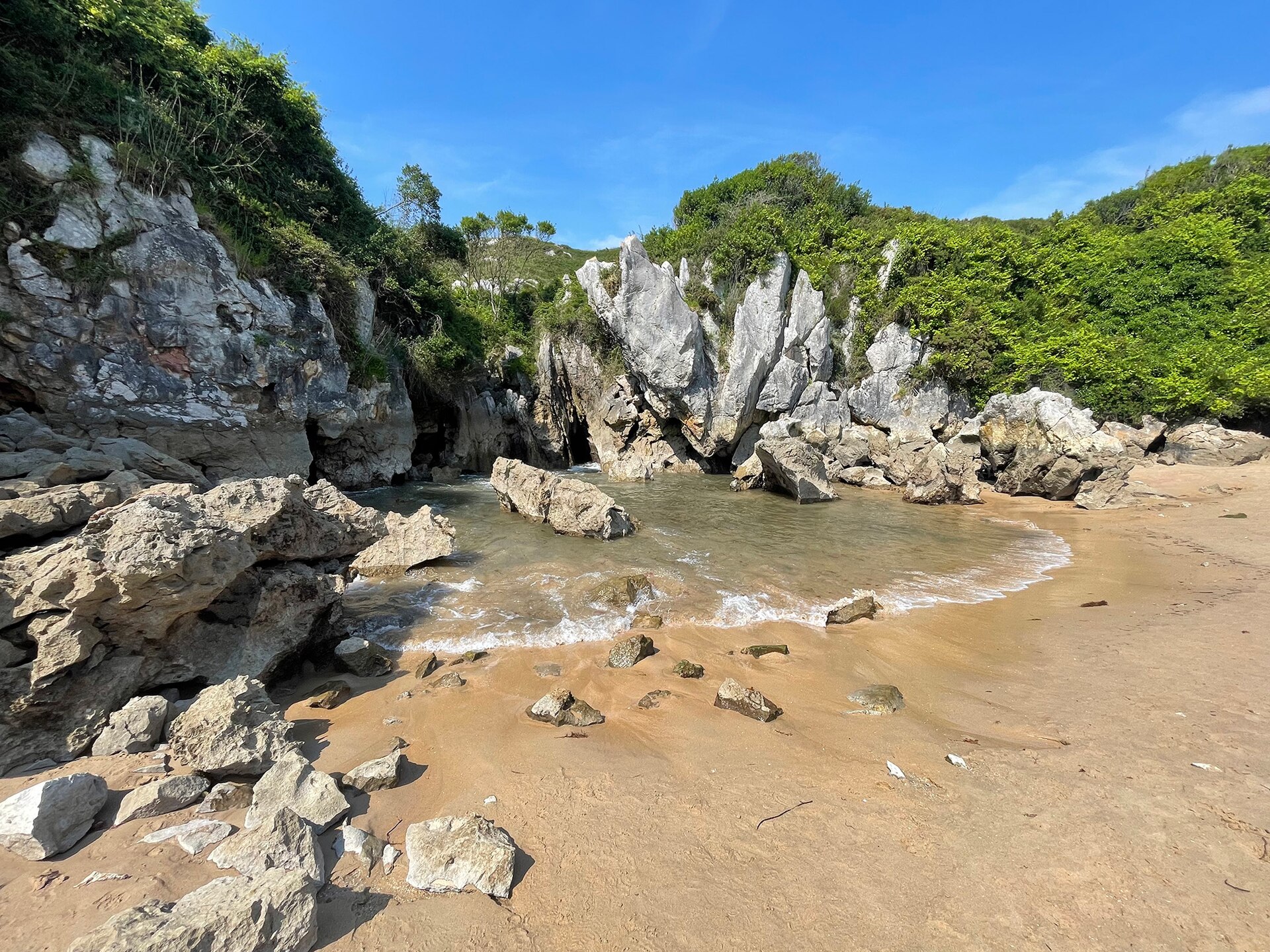 Playa de Gulpiyuri landlocked beach, near Llanes